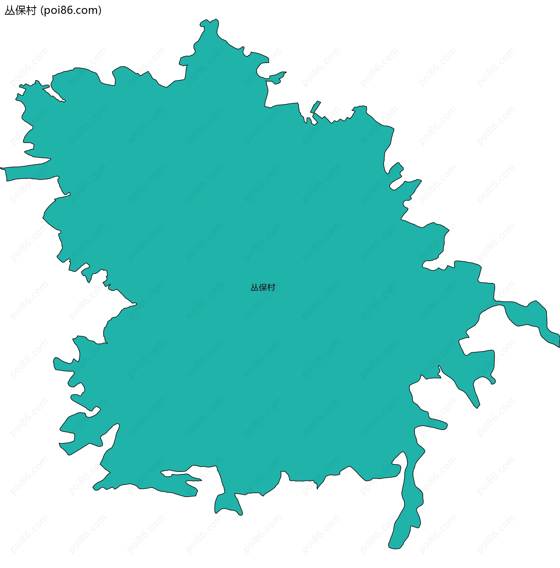 丛保村边界地图