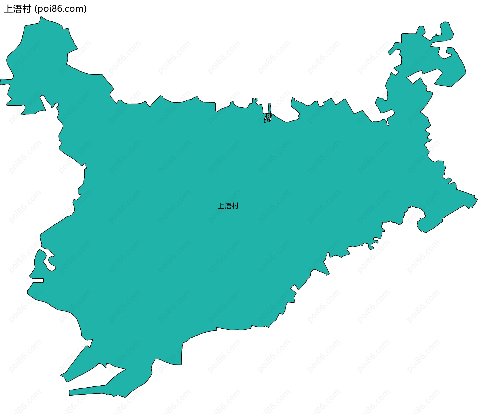 上浯村边界地图