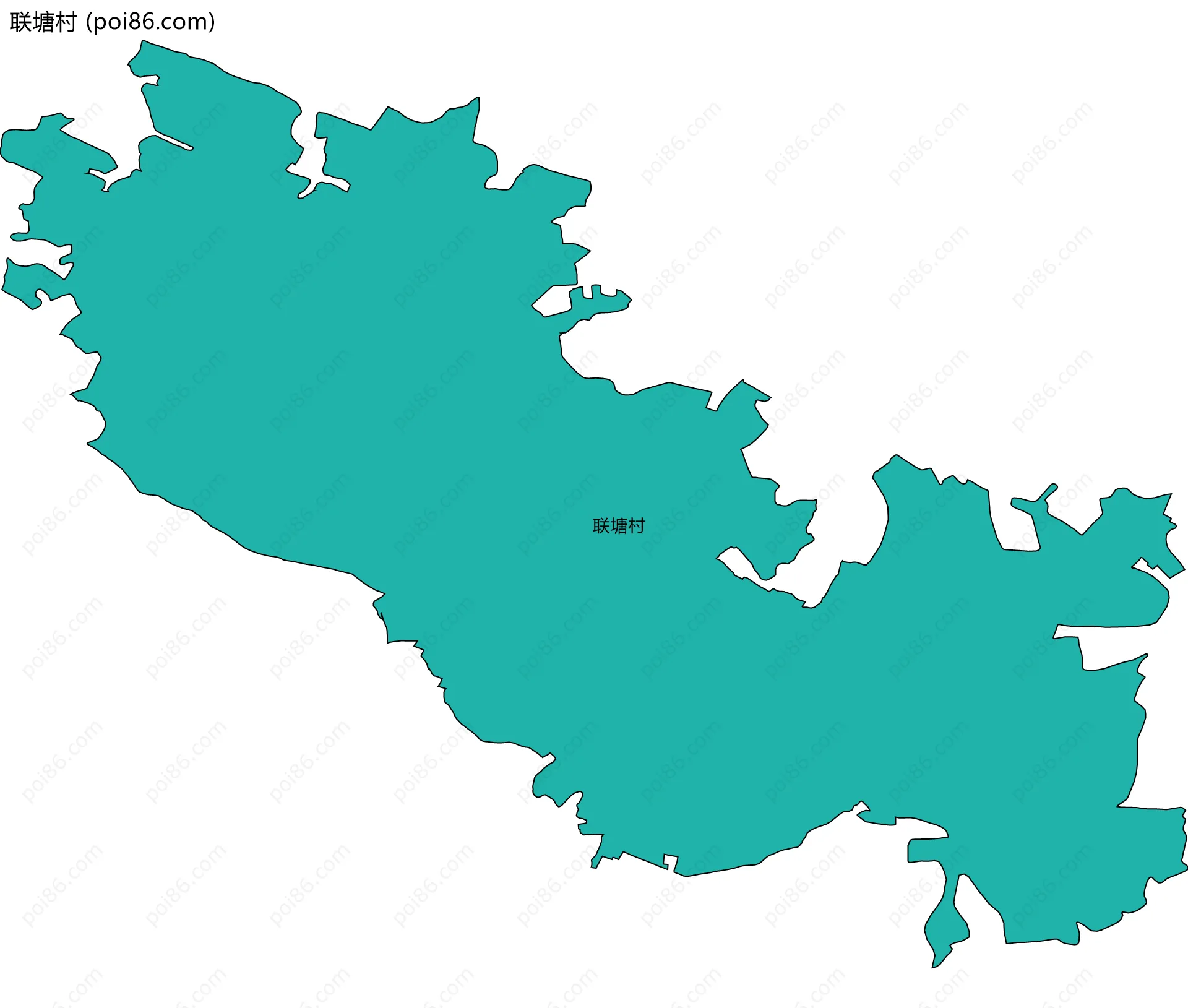 联塘村边界地图