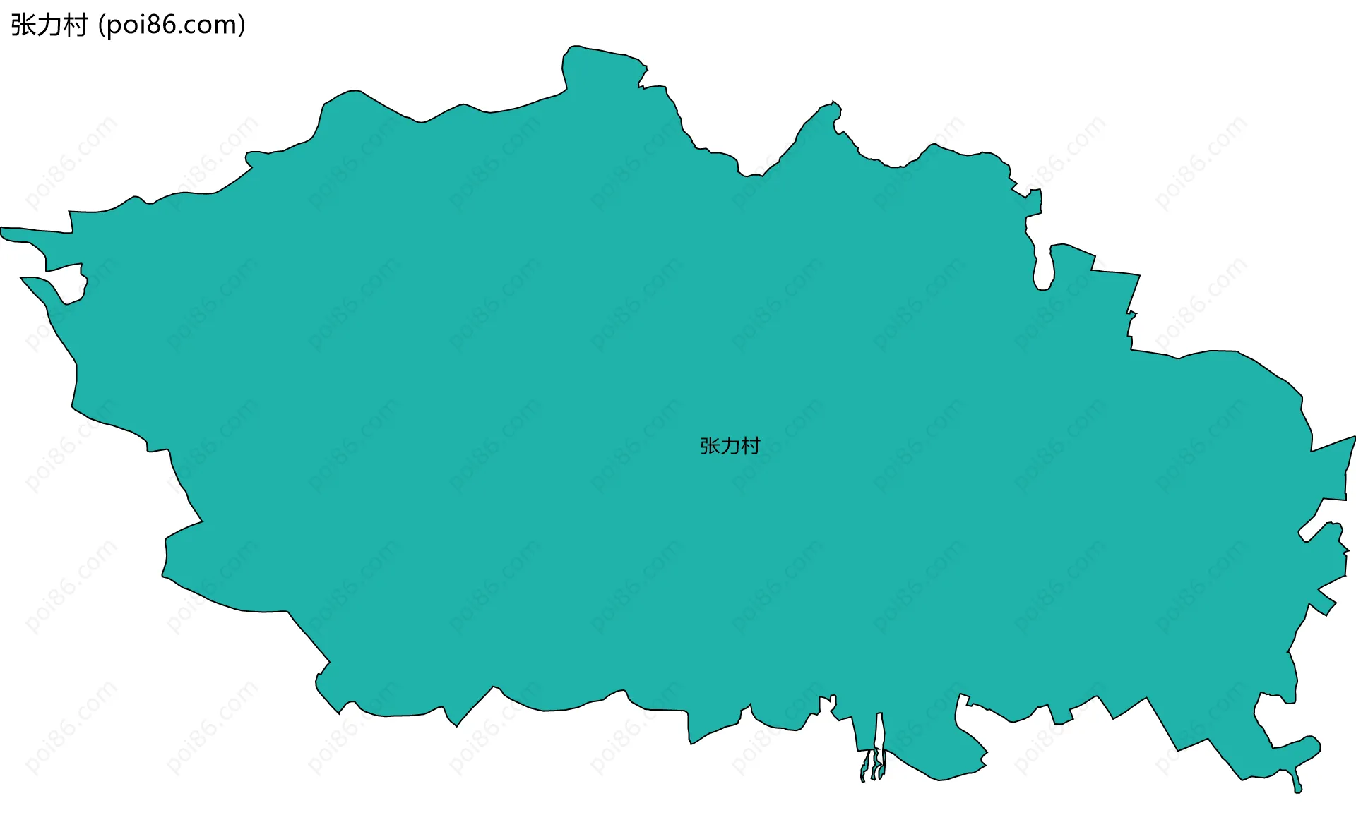 张力村边界地图