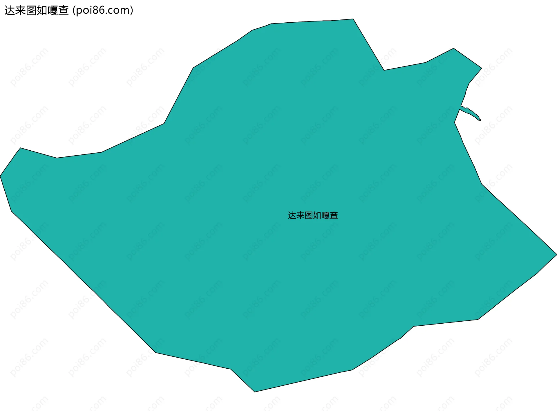 达来图如嘎查边界地图