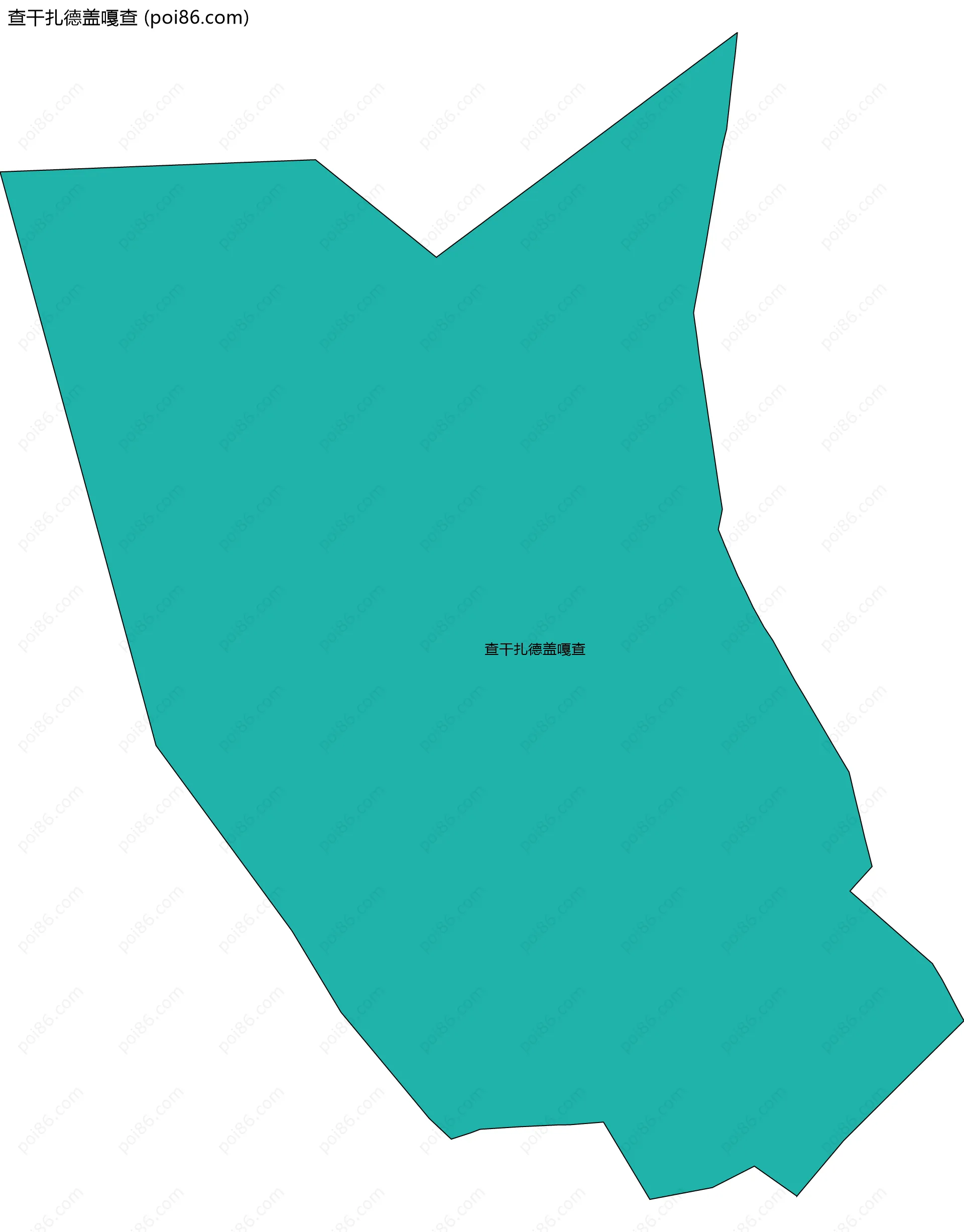 查干扎德盖嘎查边界地图