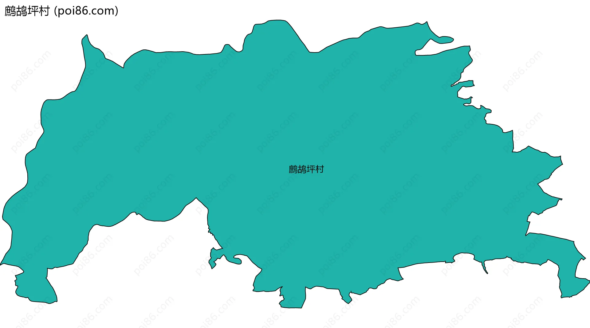 鹧鸪坪村边界地图