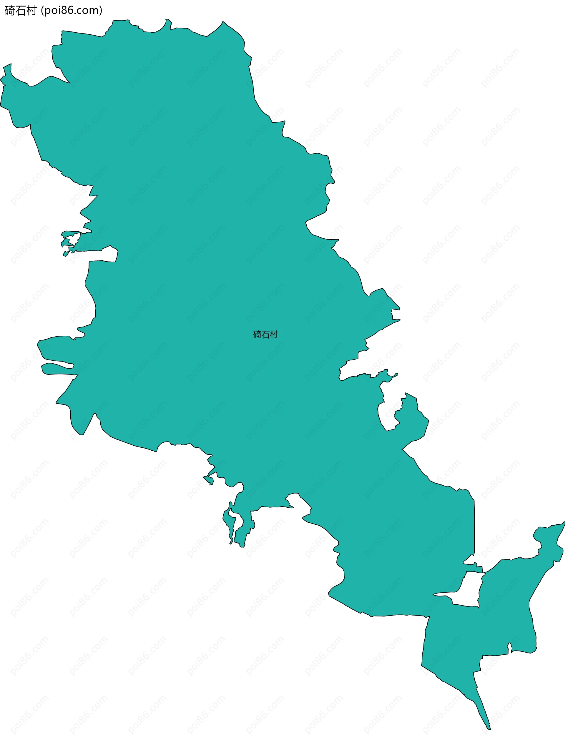 碕石村边界地图