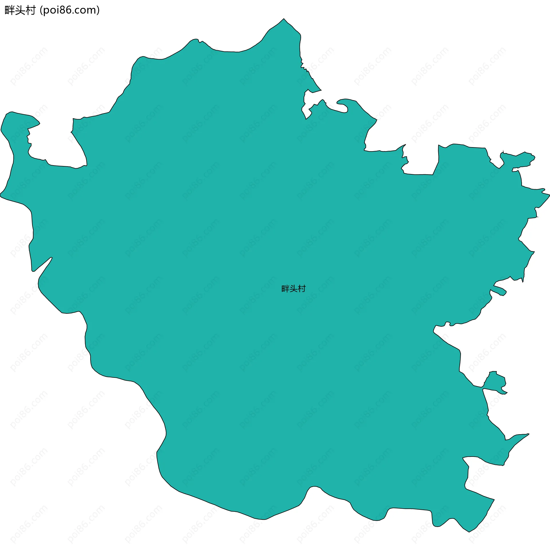 畔头村边界地图