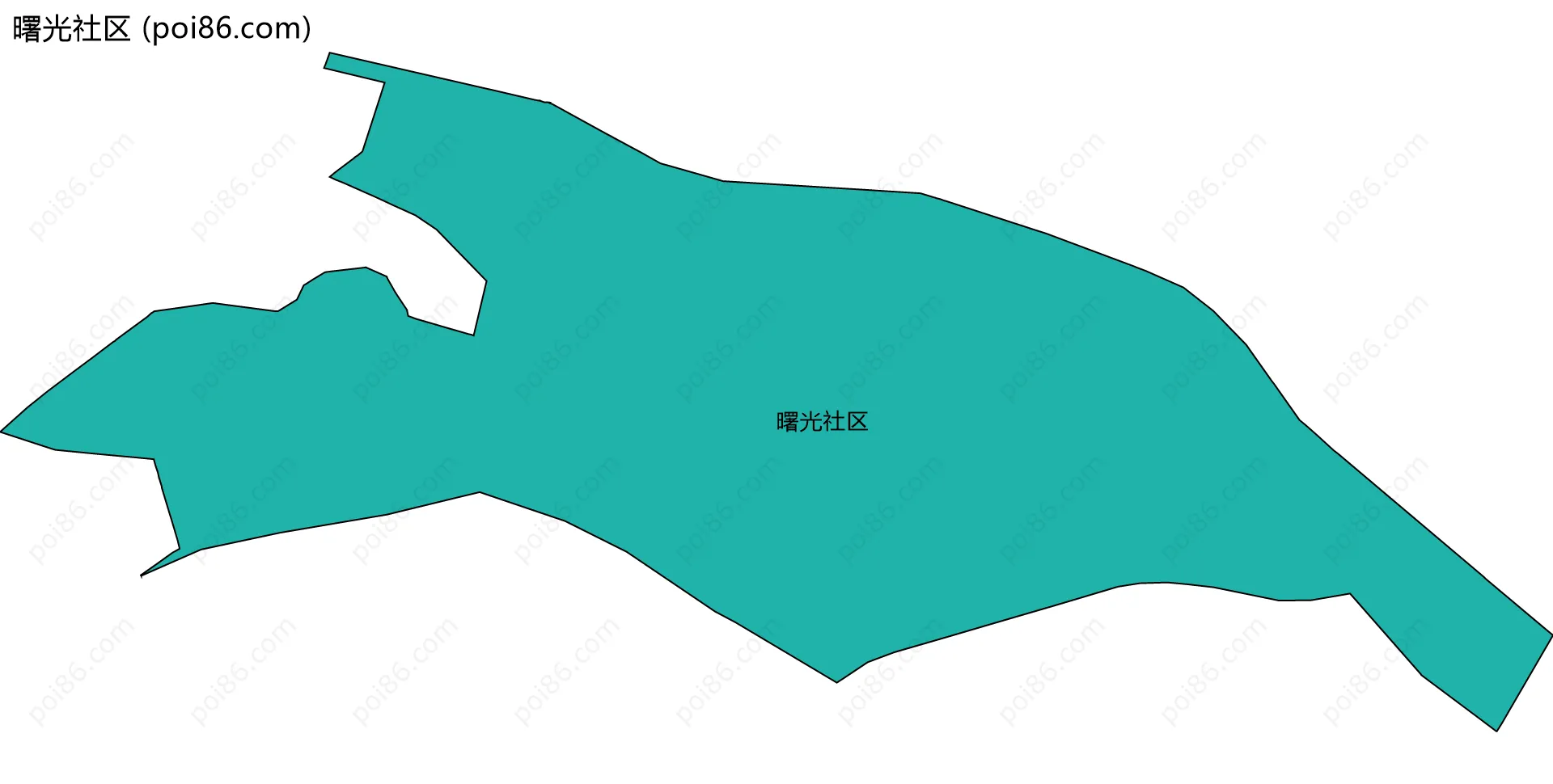 曙光社区边界地图