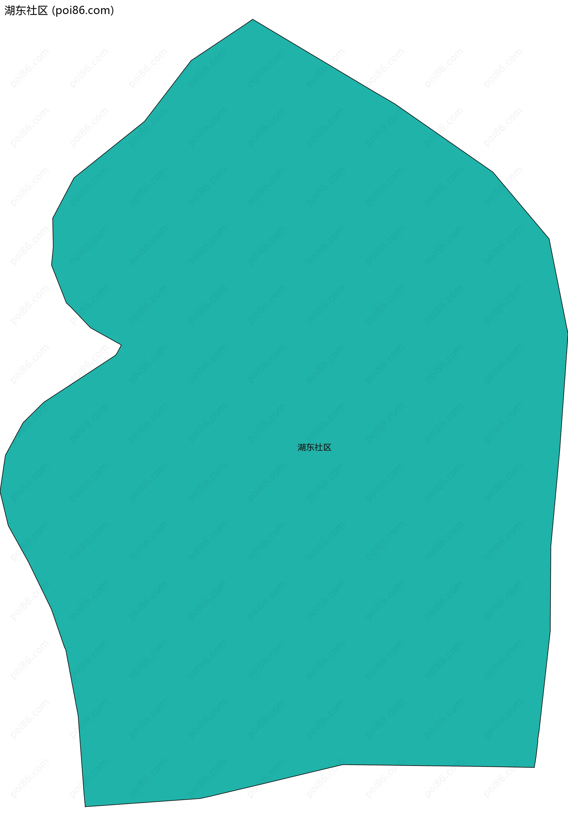 湖东社区边界地图