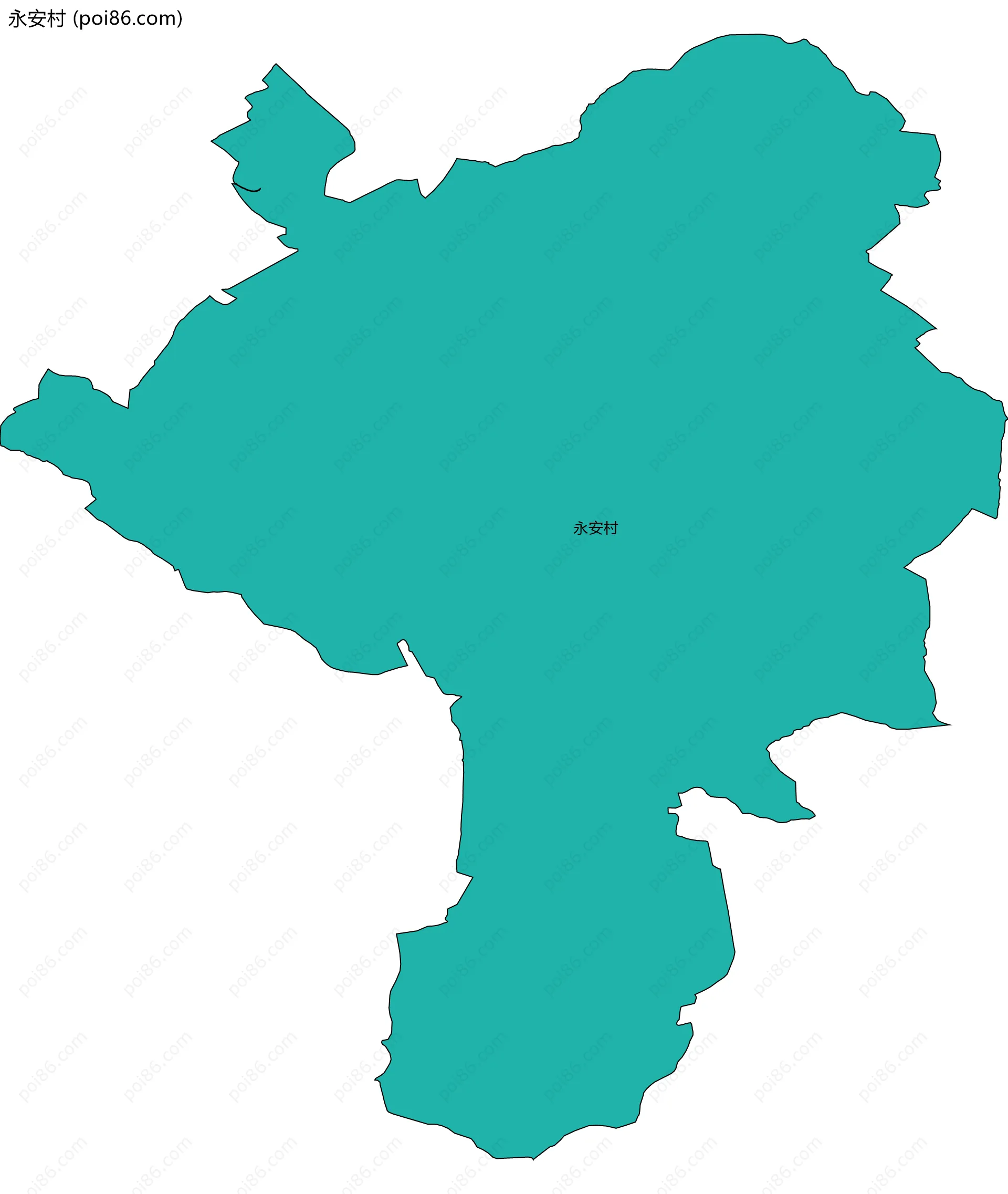 永安村边界地图