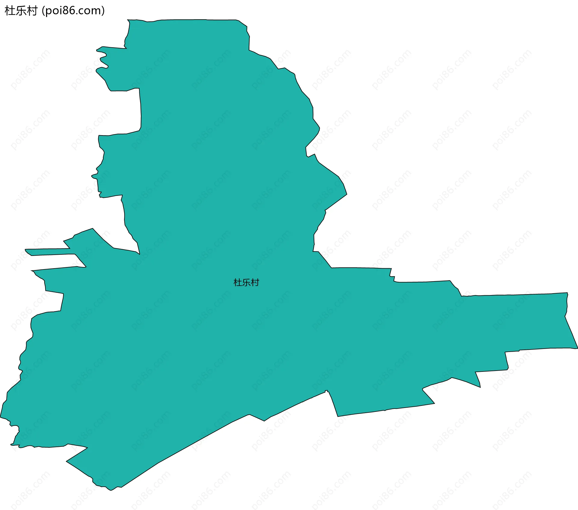 杜乐村边界地图