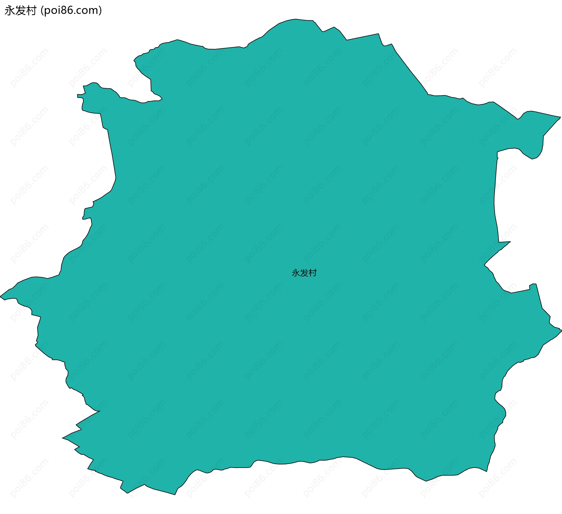 永发村边界地图