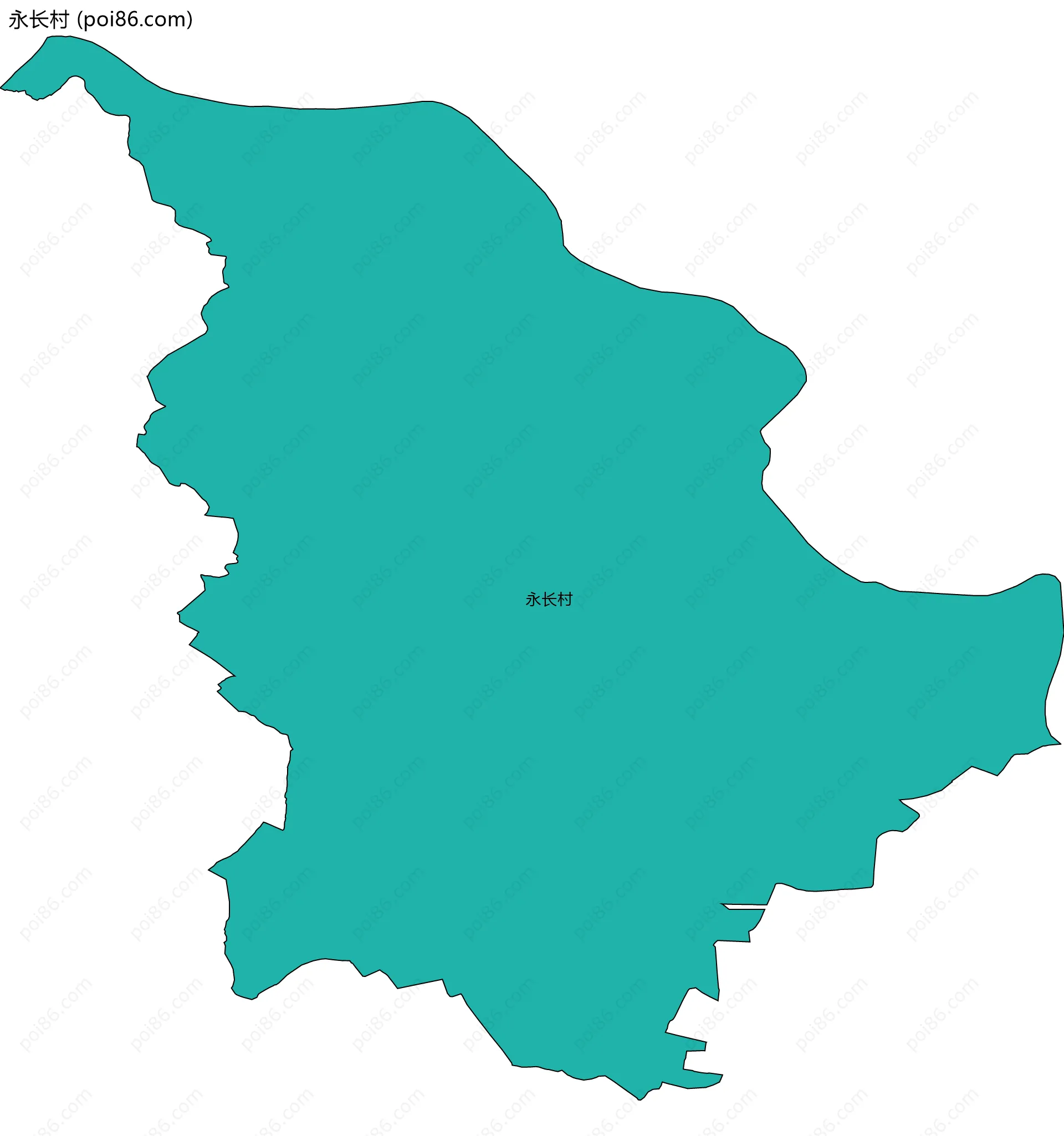 永长村边界地图