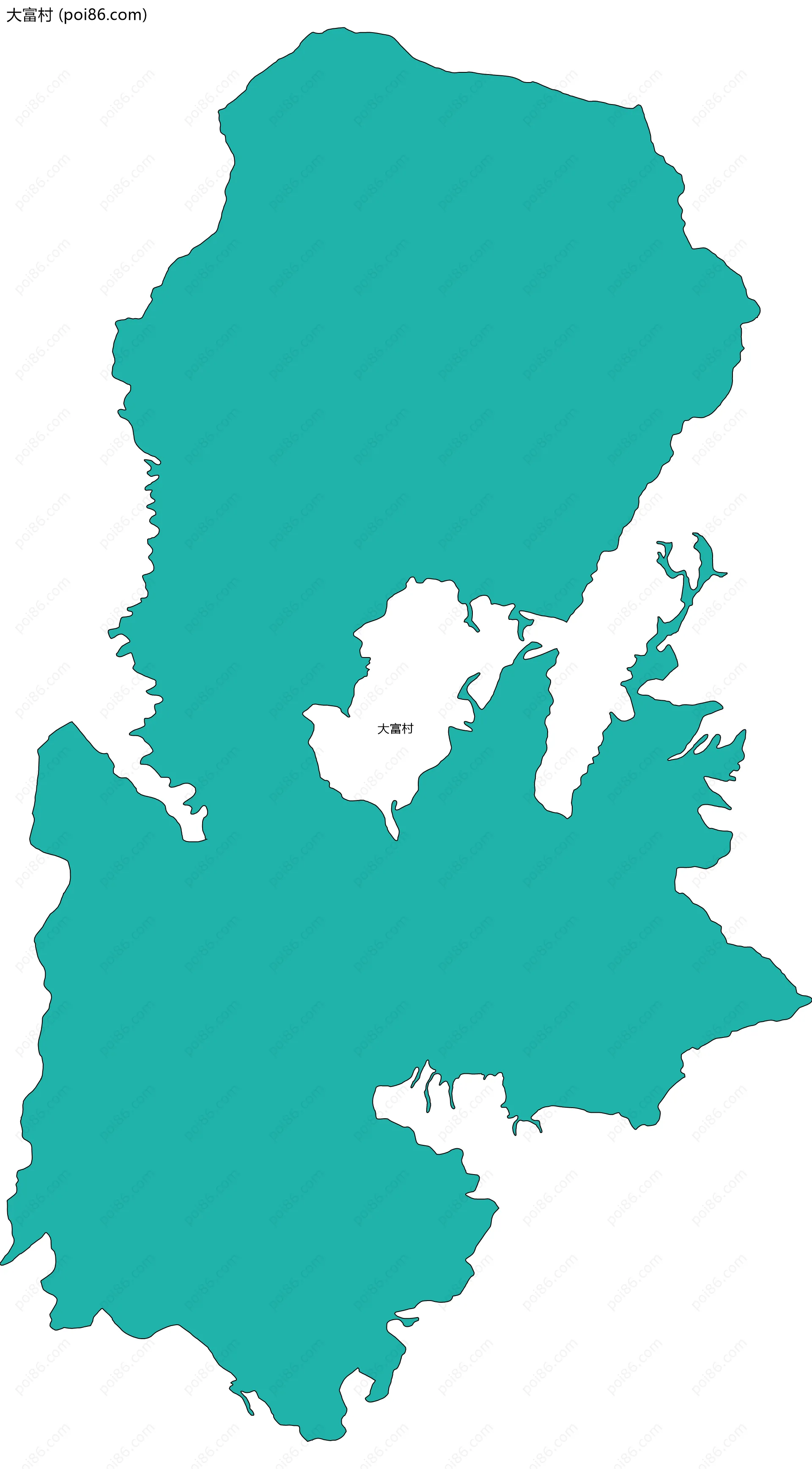 大富村边界地图