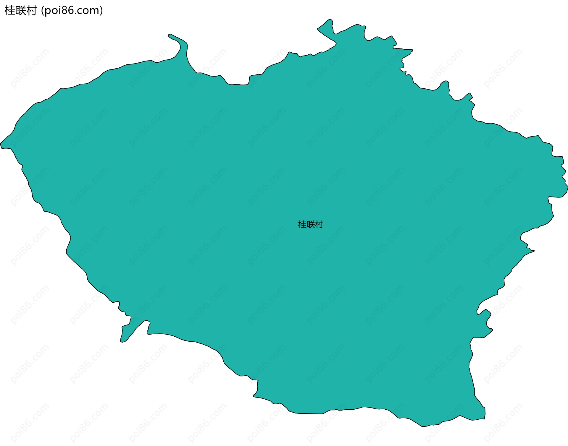 桂联村边界地图