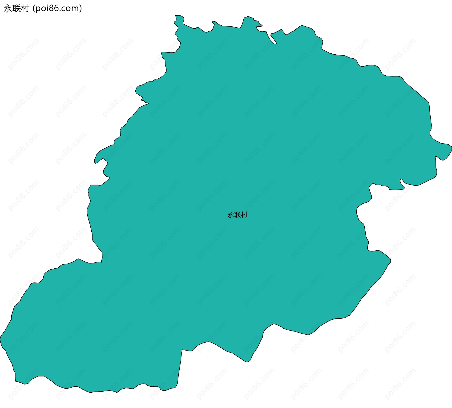 永联村边界地图