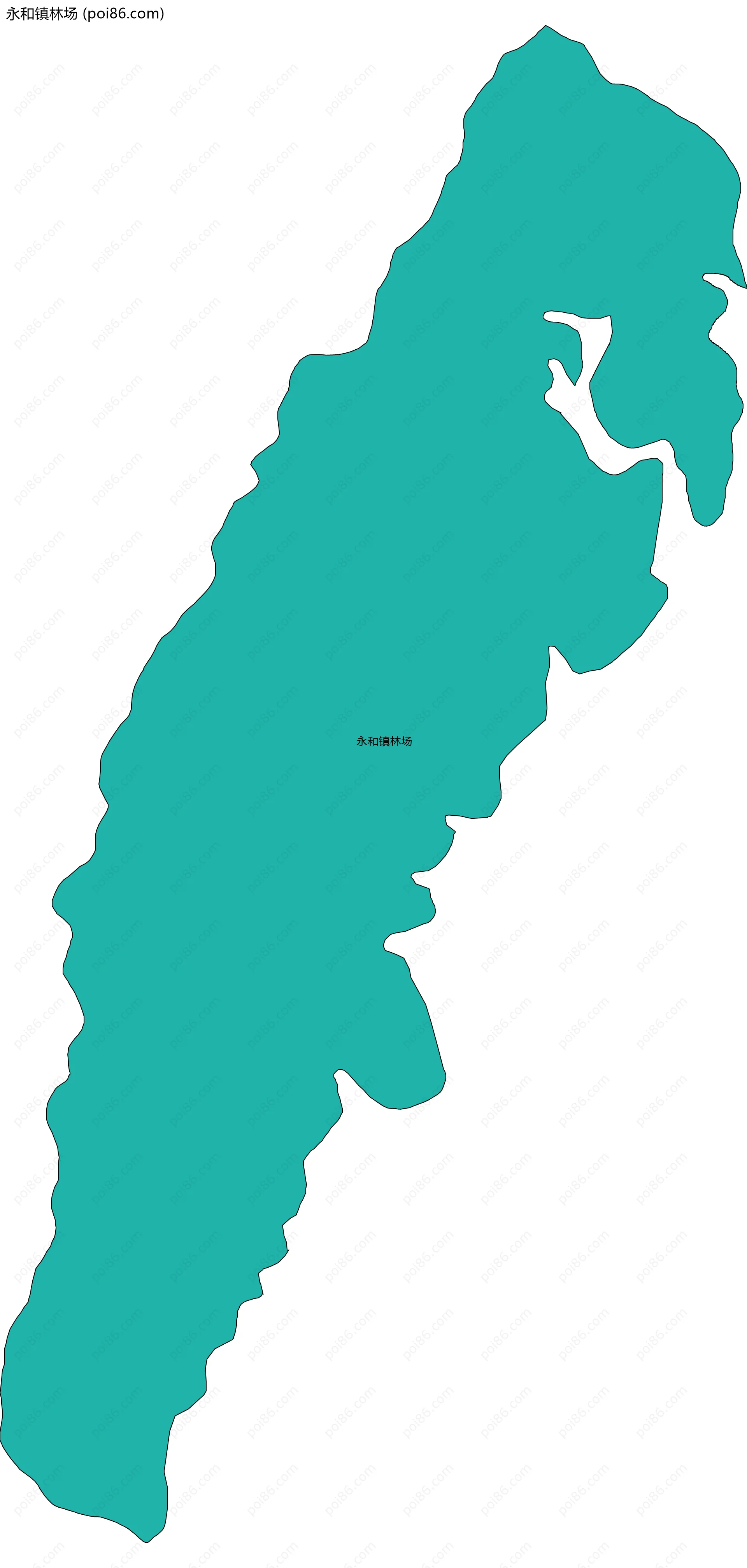 永和镇林场边界地图