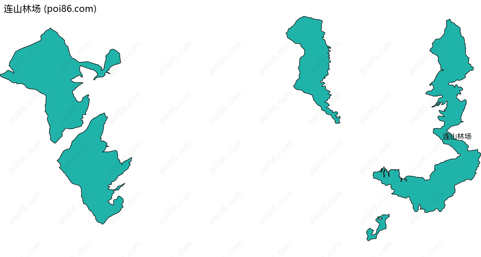 连山林场边界地图