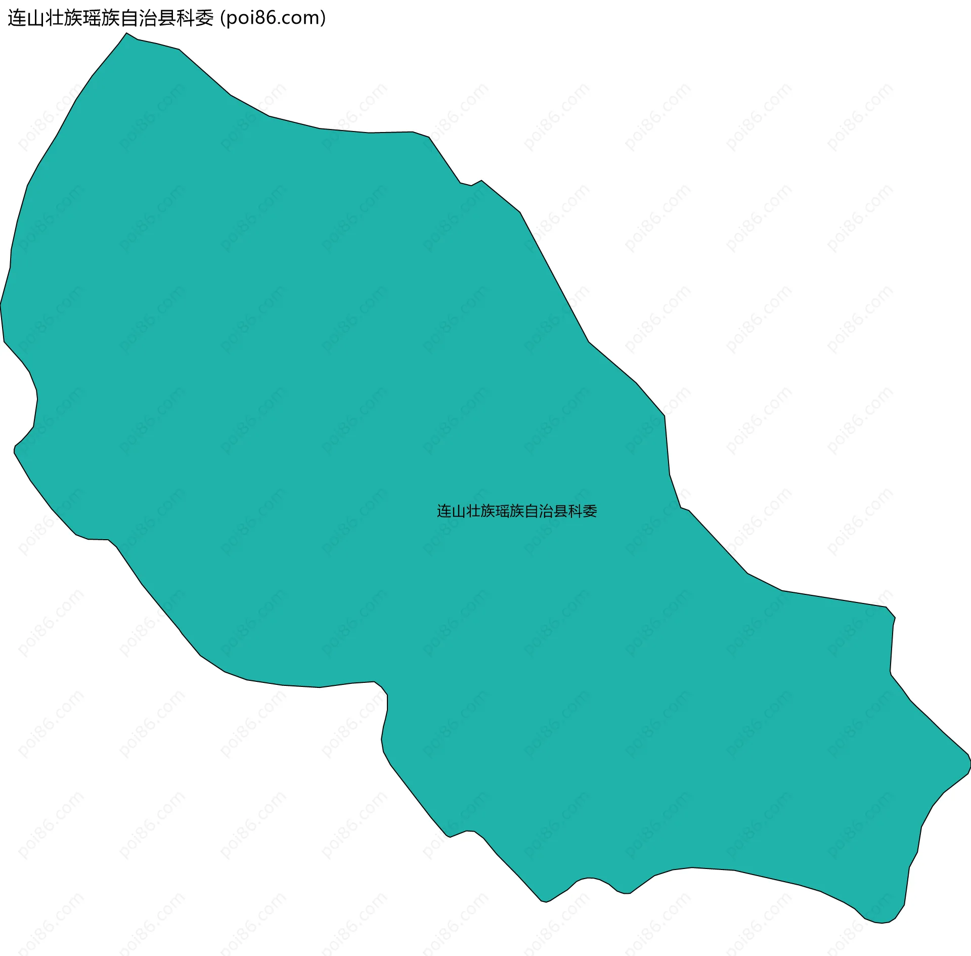连山壮族瑶族自治县科委边界地图