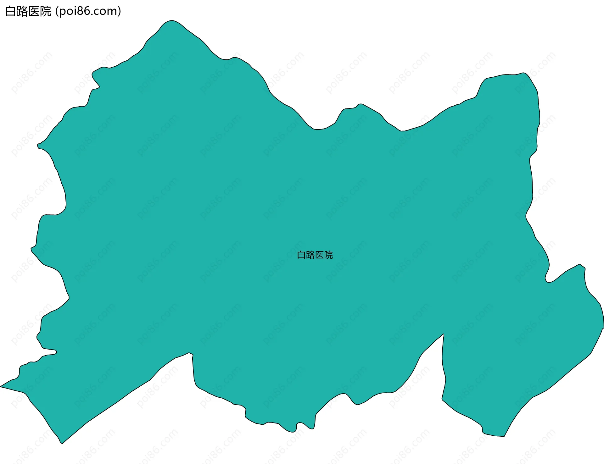 白路医院边界地图