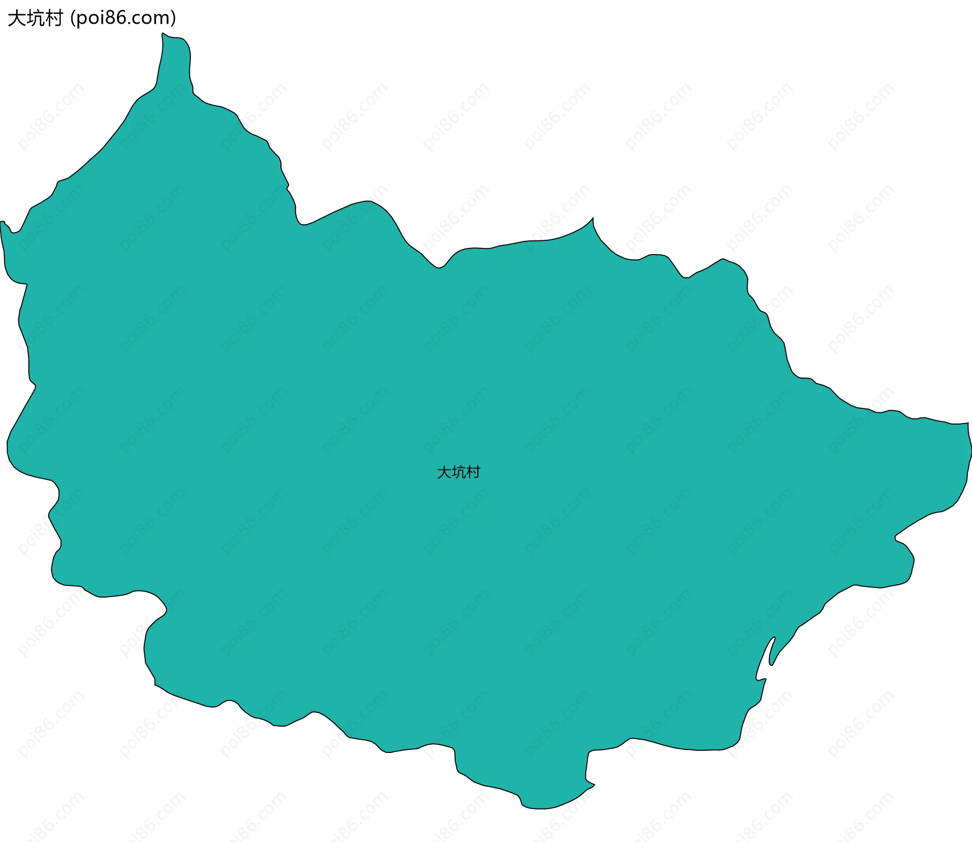 大坑村边界地图