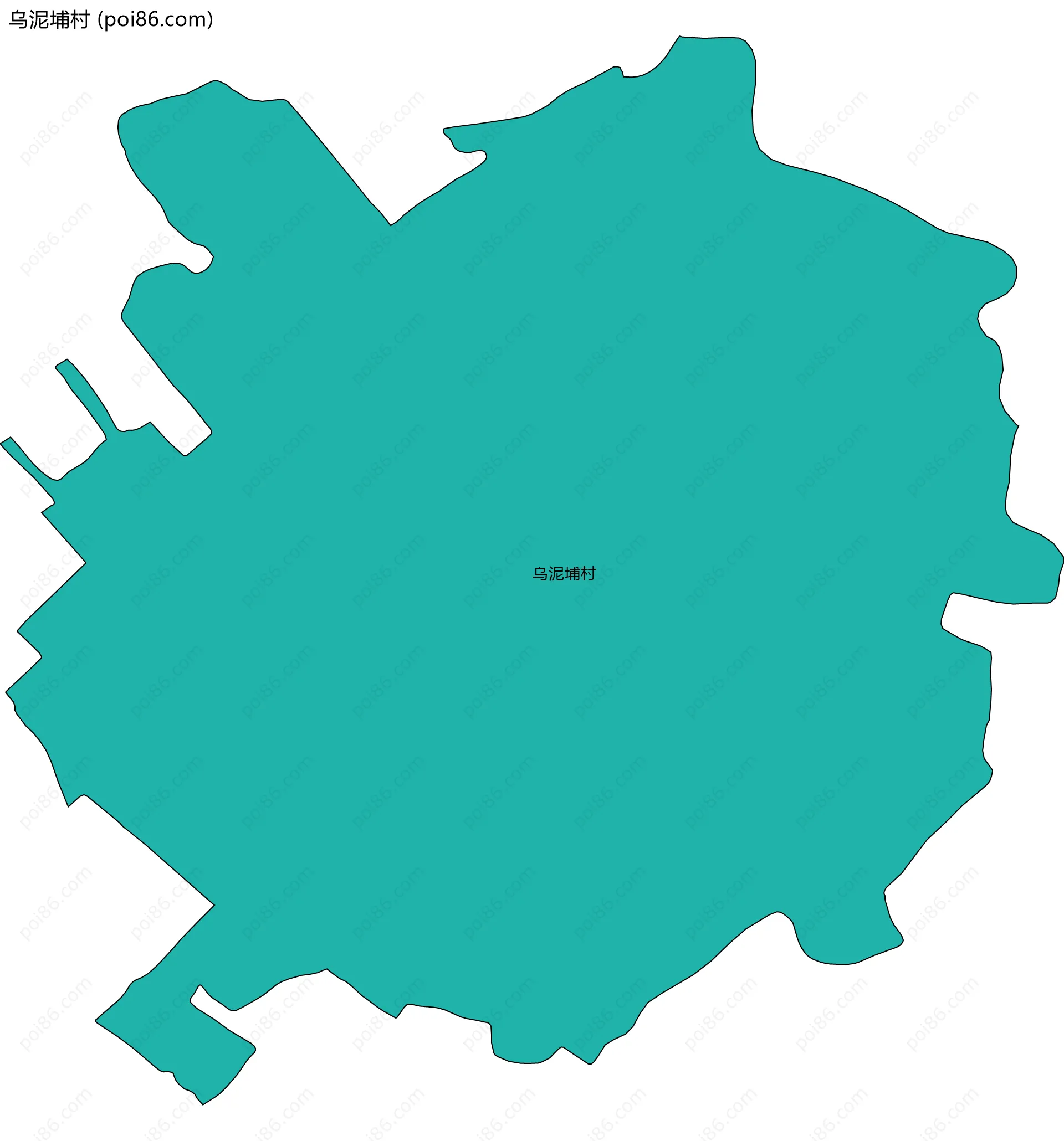 乌泥埔村边界地图