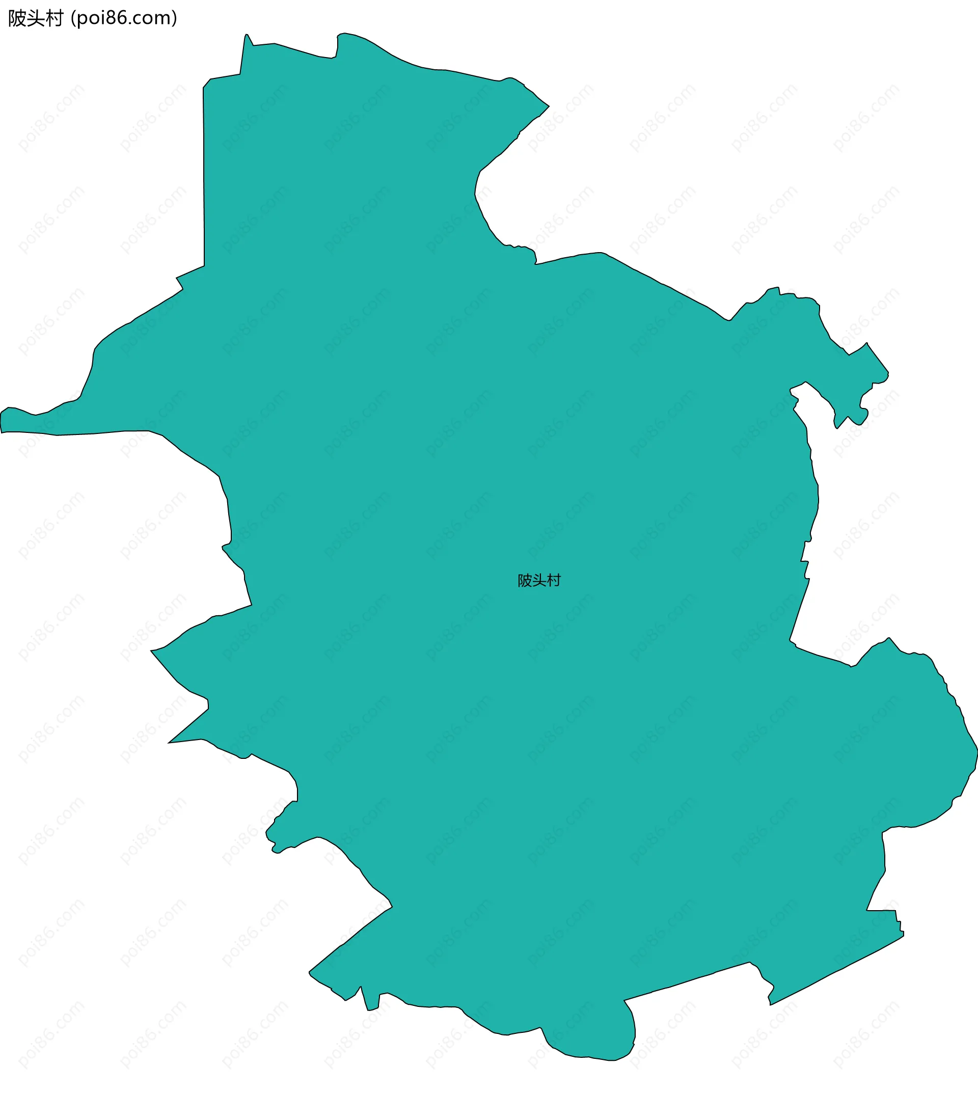 陂头村边界地图