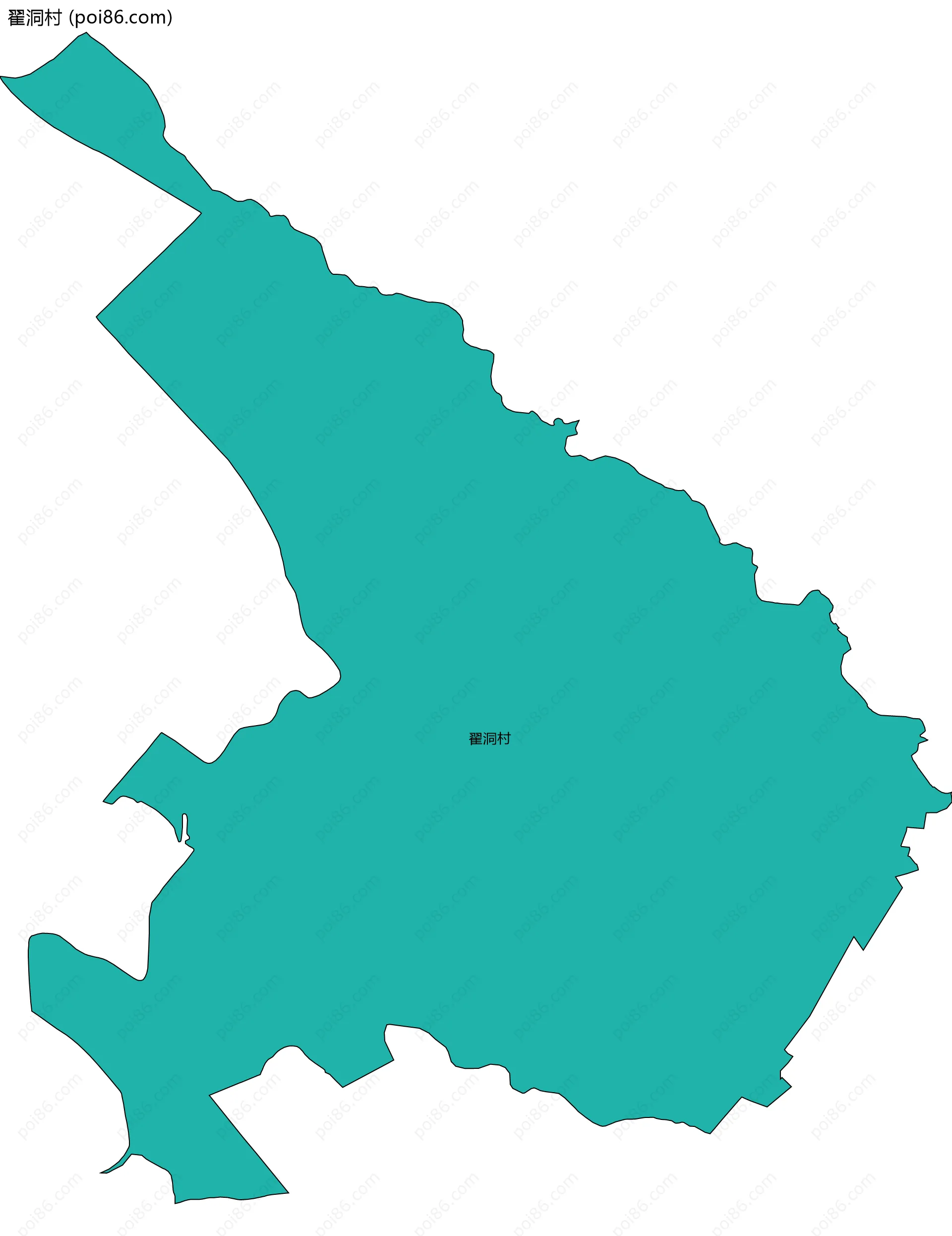 翟洞村边界地图