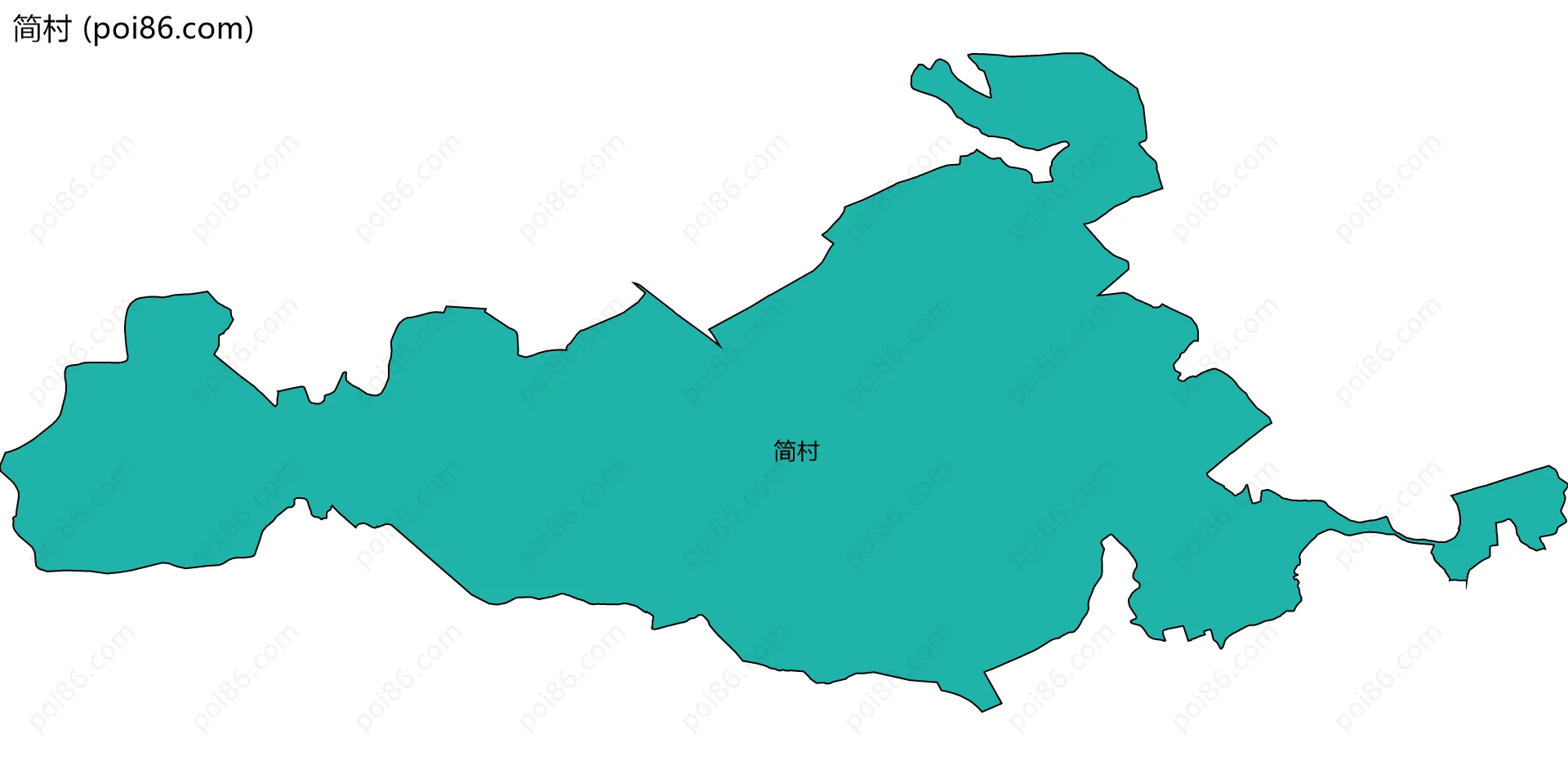 简村边界地图