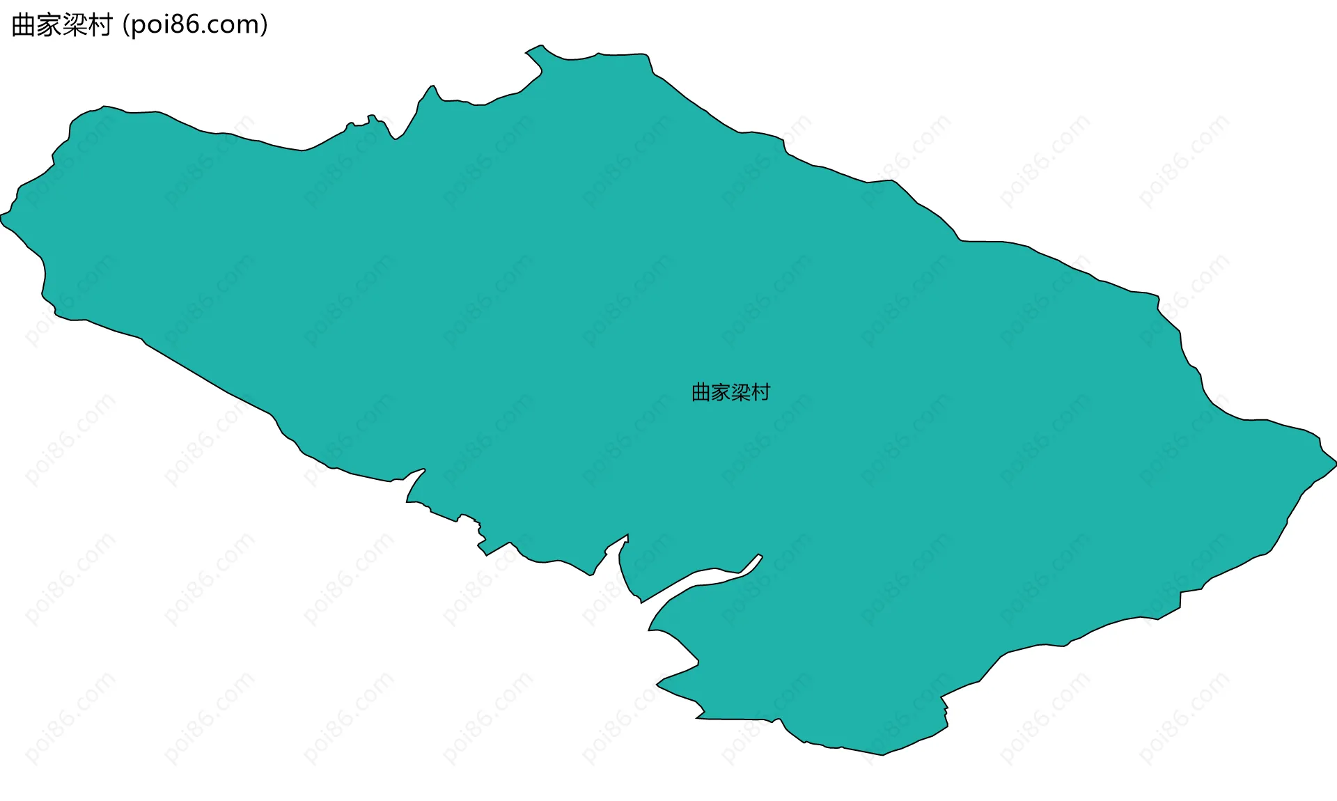 曲家梁村边界地图