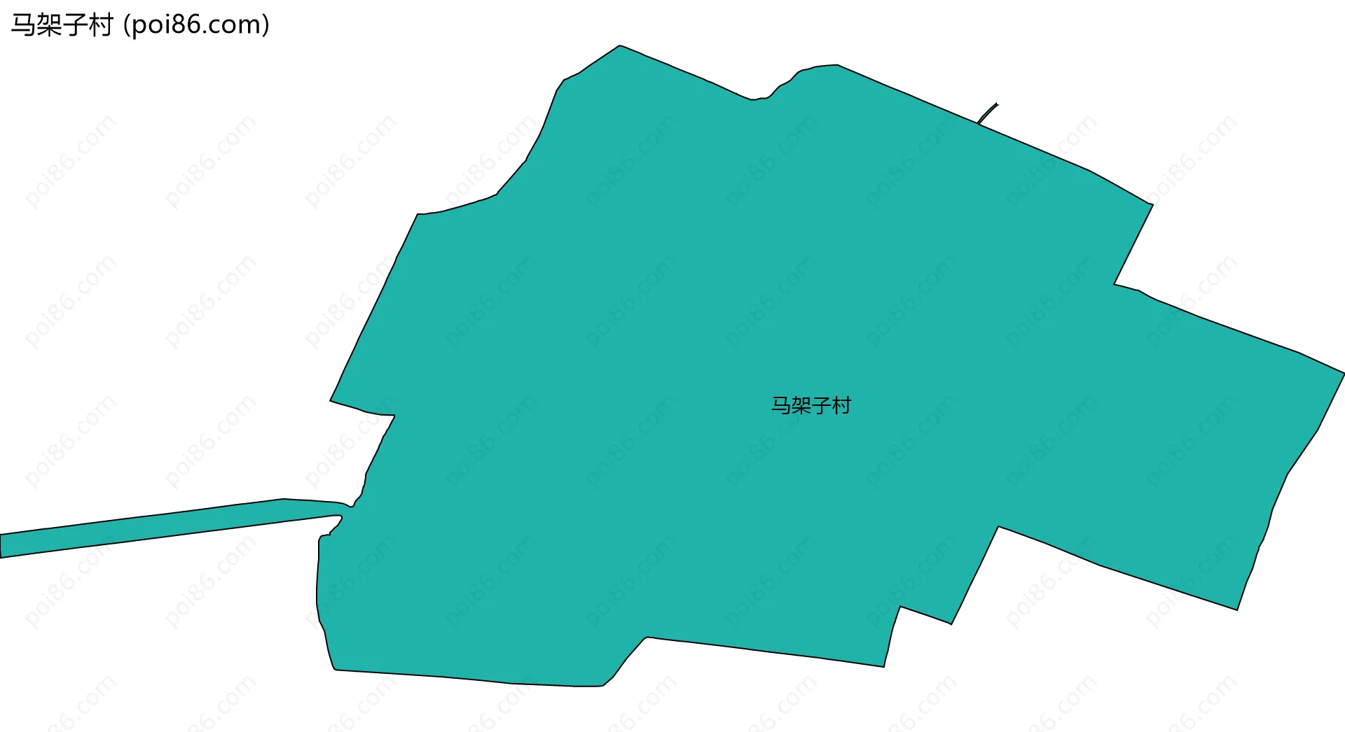 马架子村边界地图