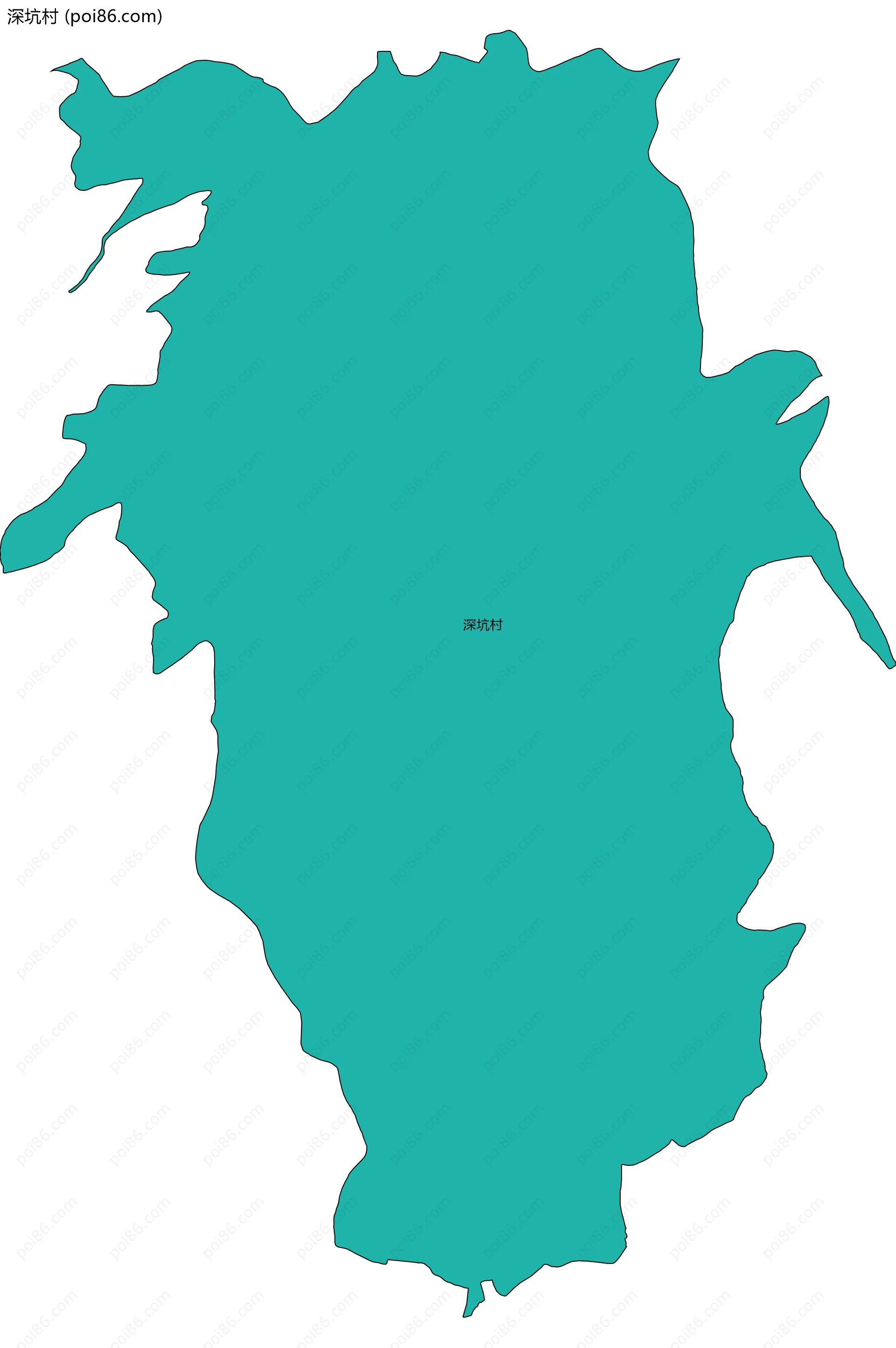 深坑村边界地图