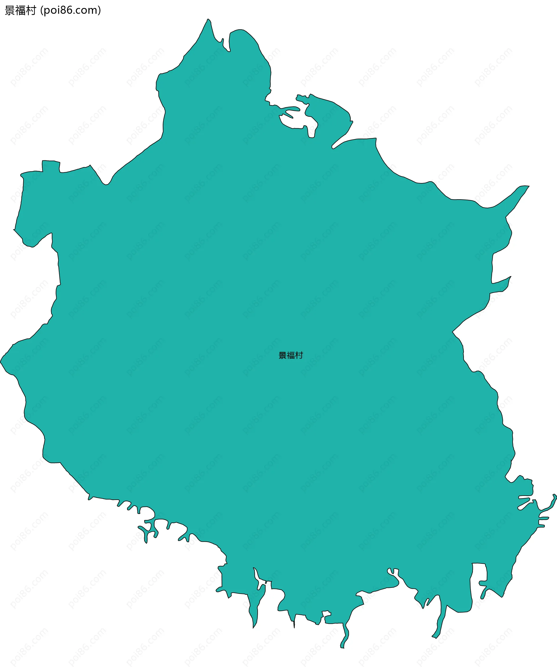 景福村边界地图
