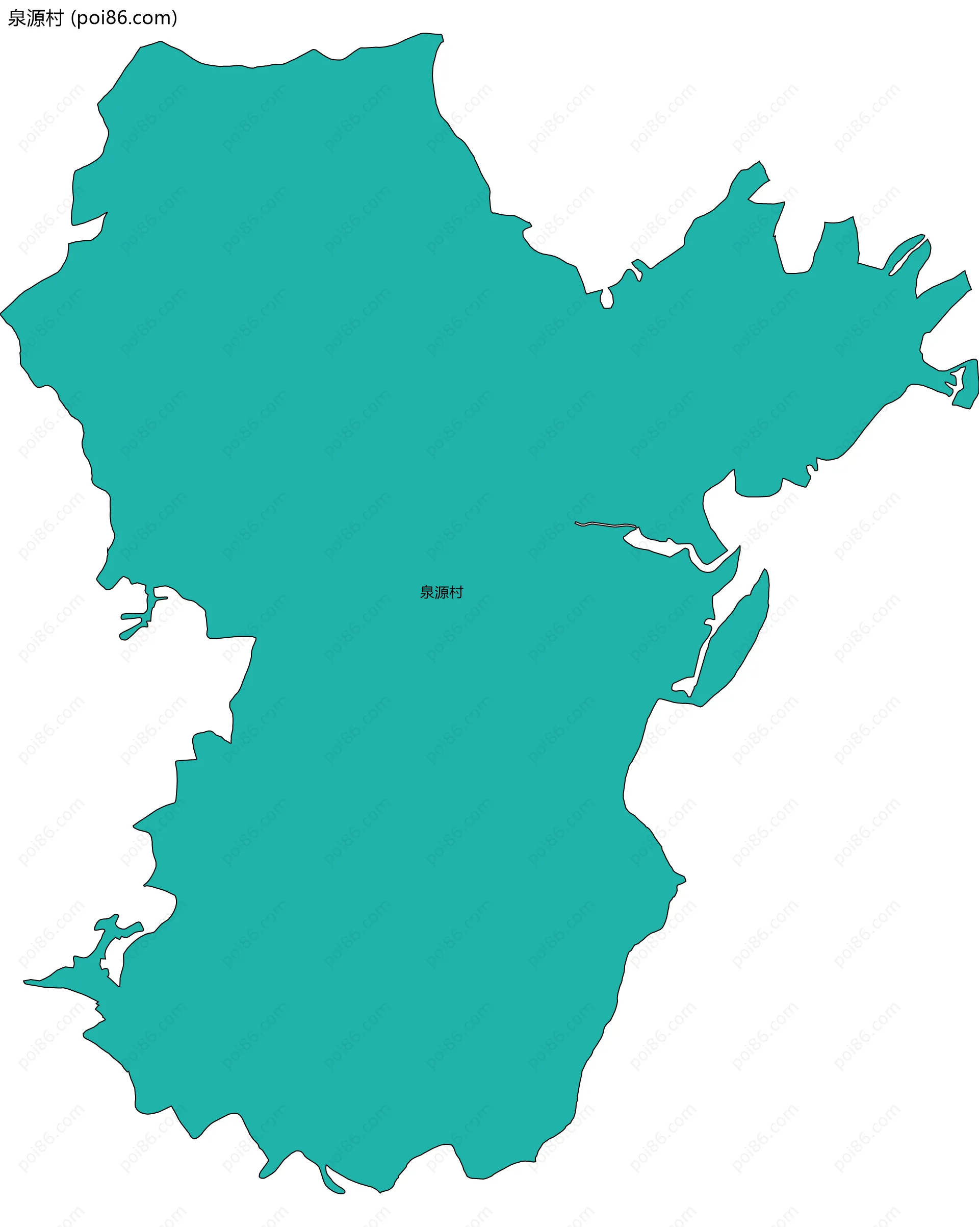 泉源村边界地图