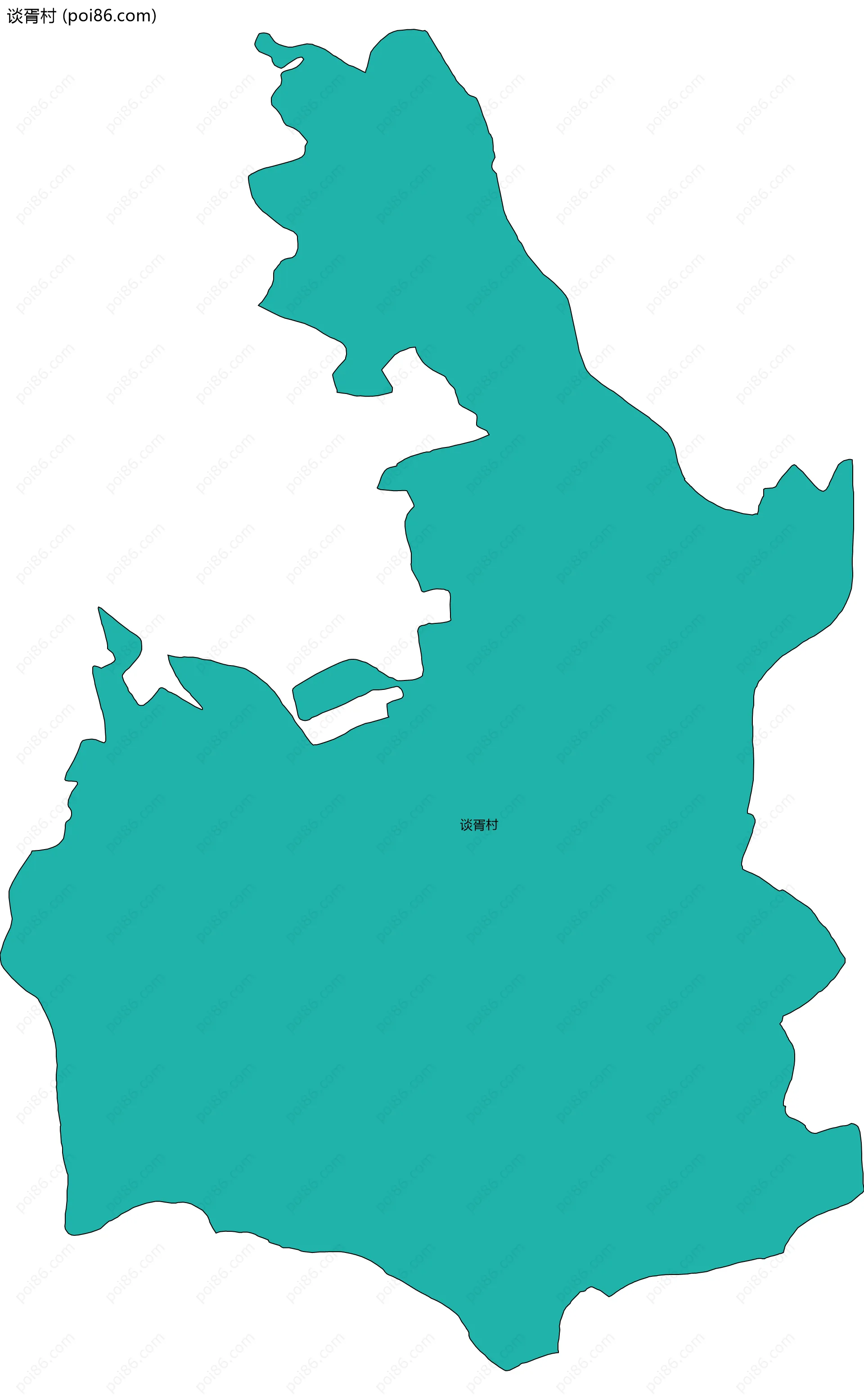 谈胥村边界地图