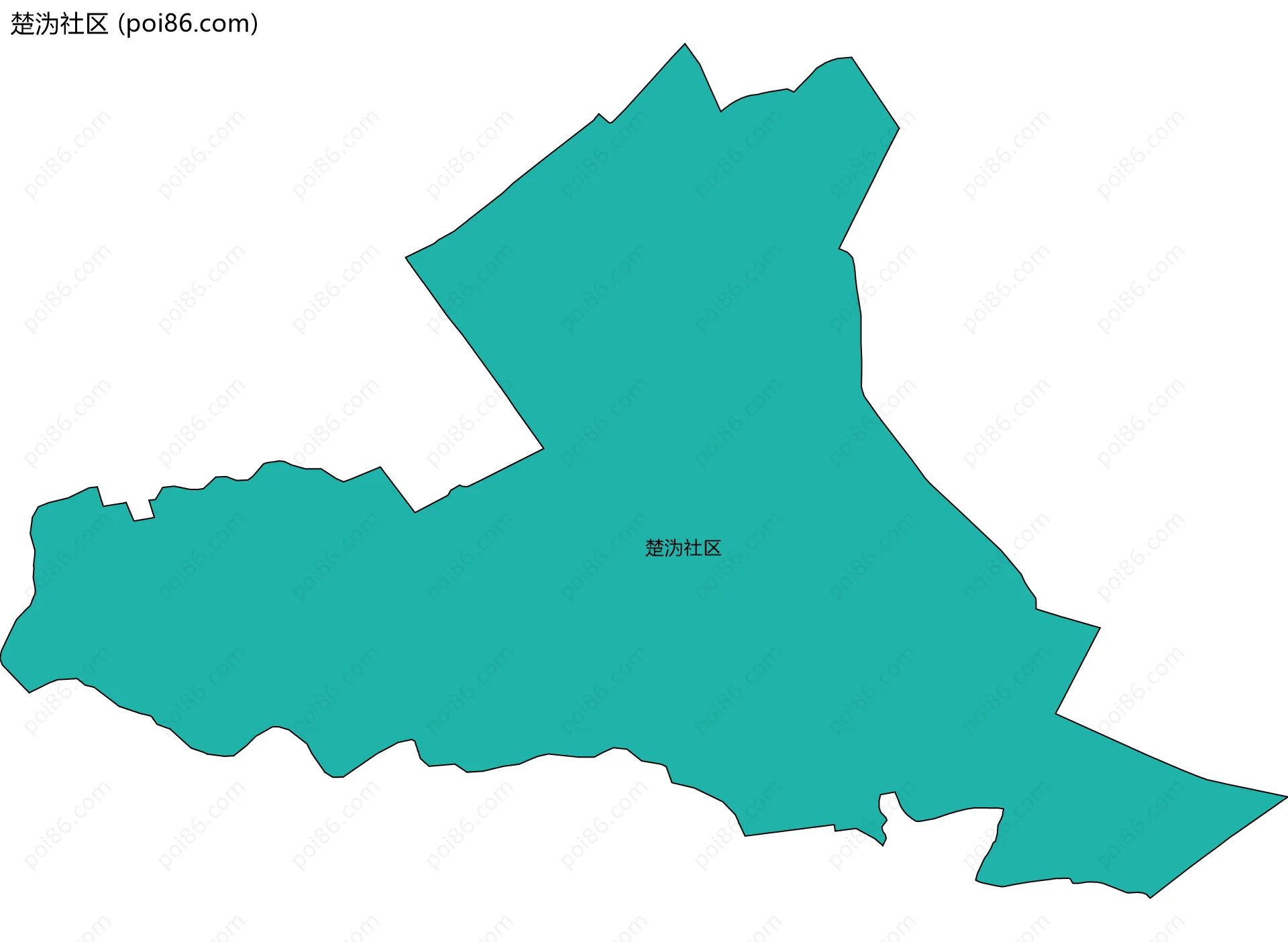 楚沩社区边界地图