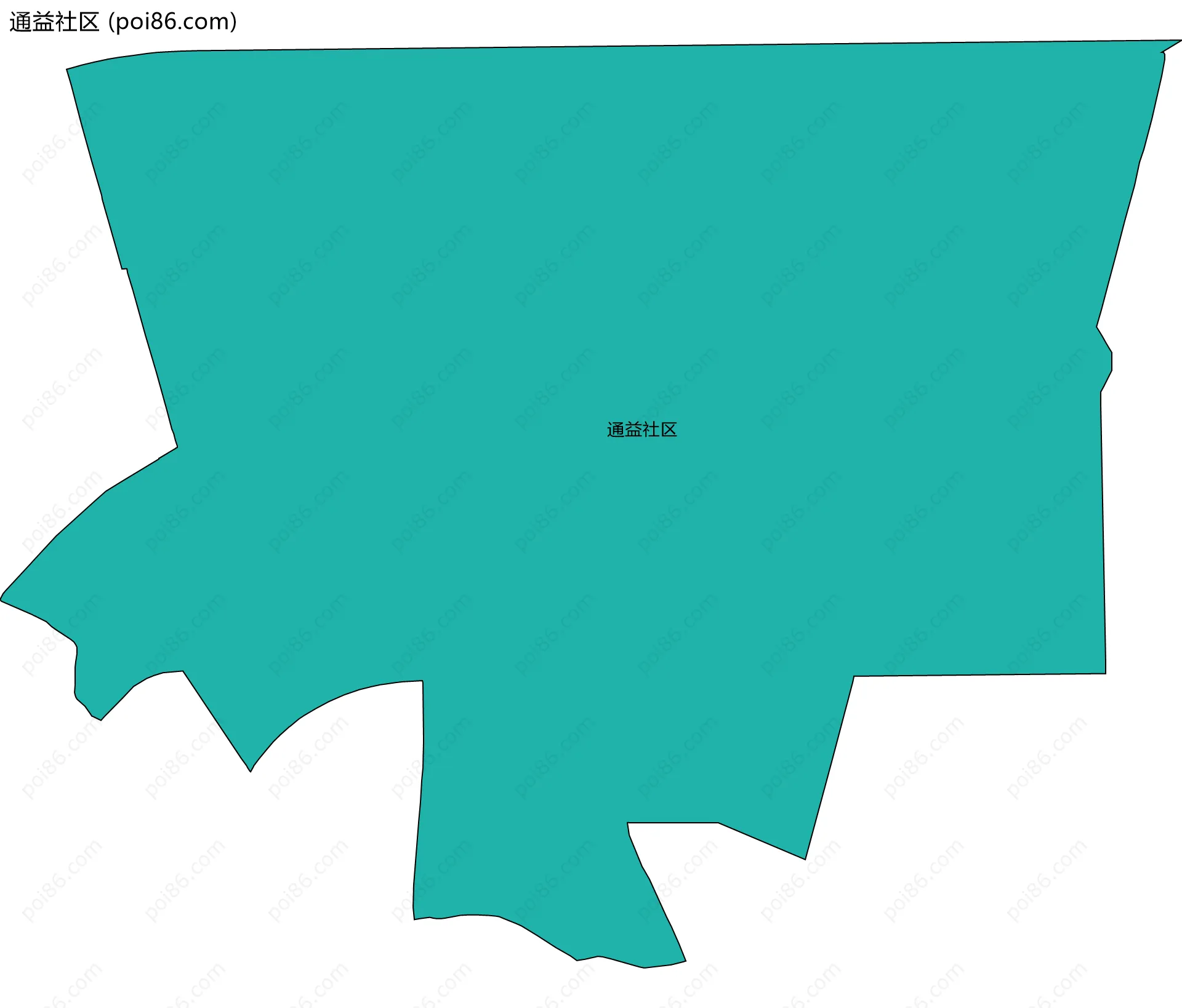 通益社区边界地图