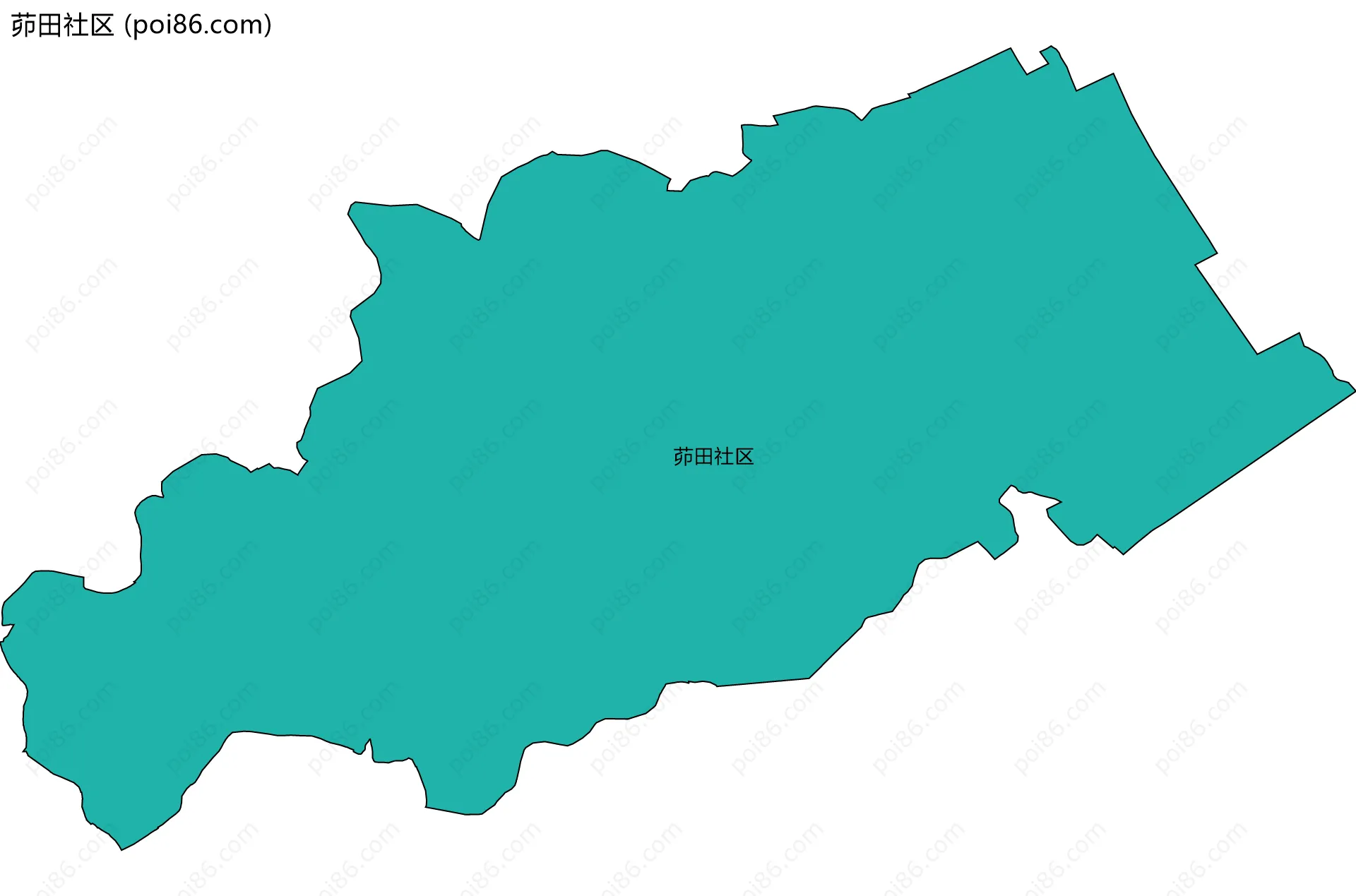 茆田社区边界地图