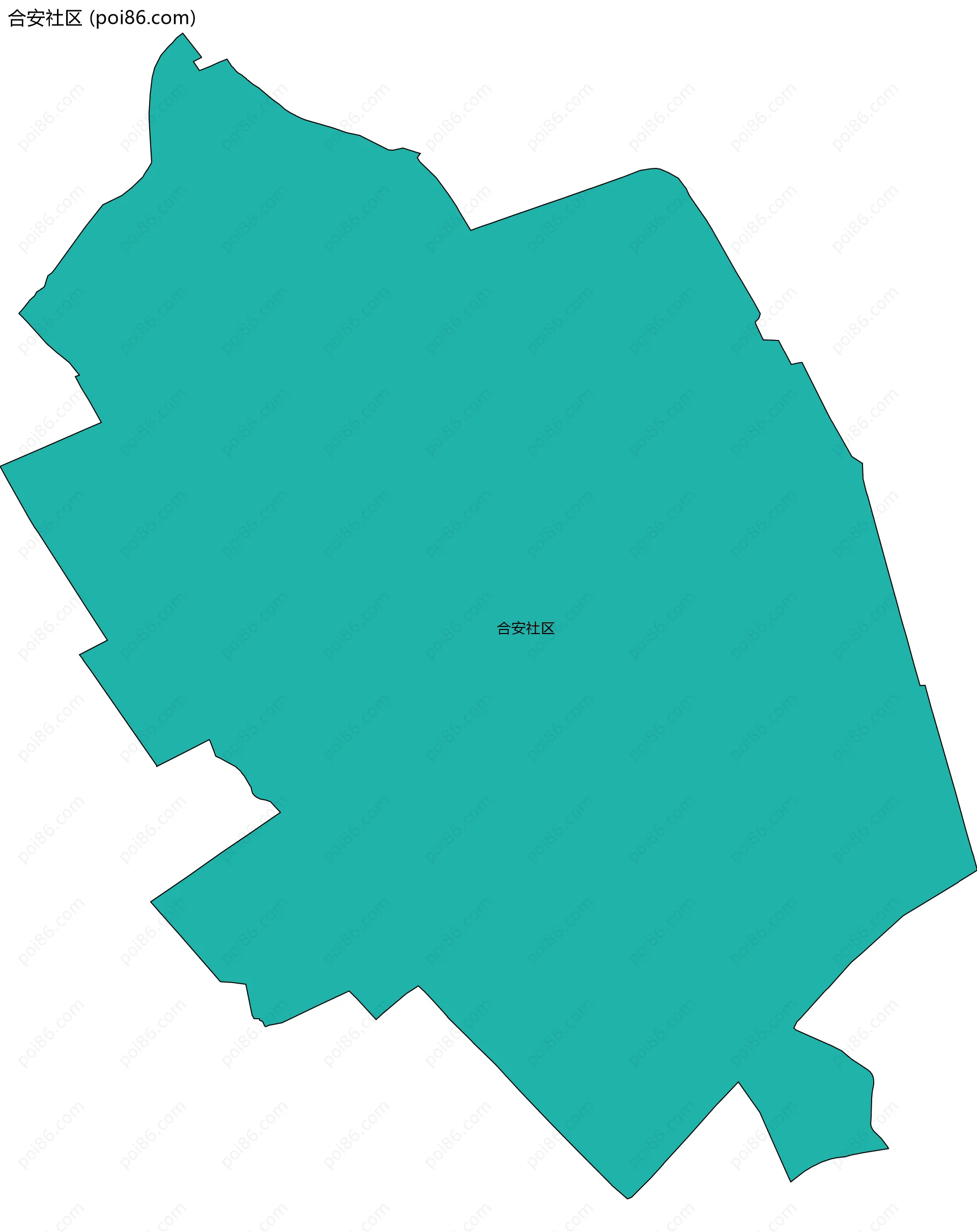 合安社区边界地图