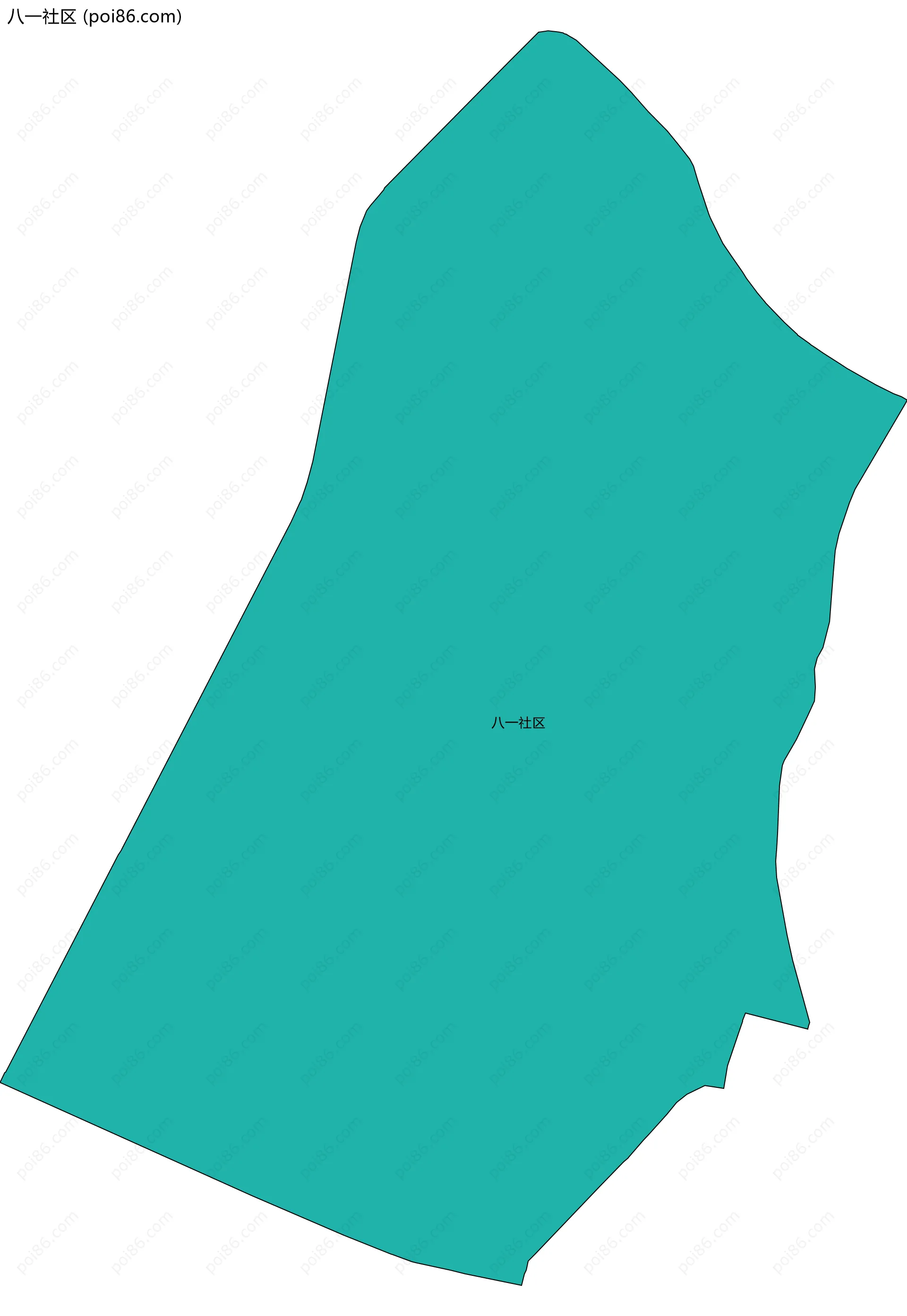 八一社区边界地图