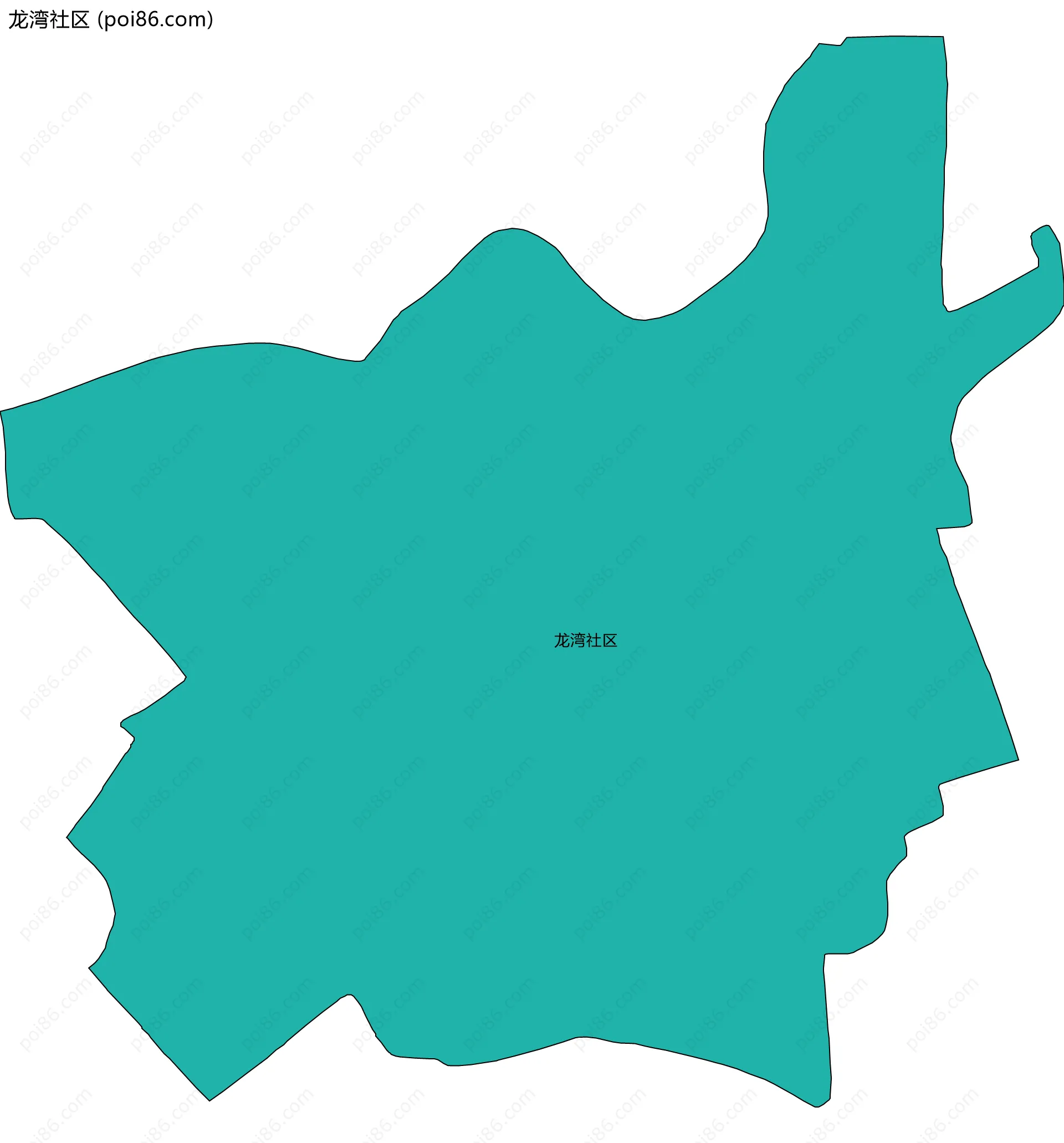 龙湾社区边界地图