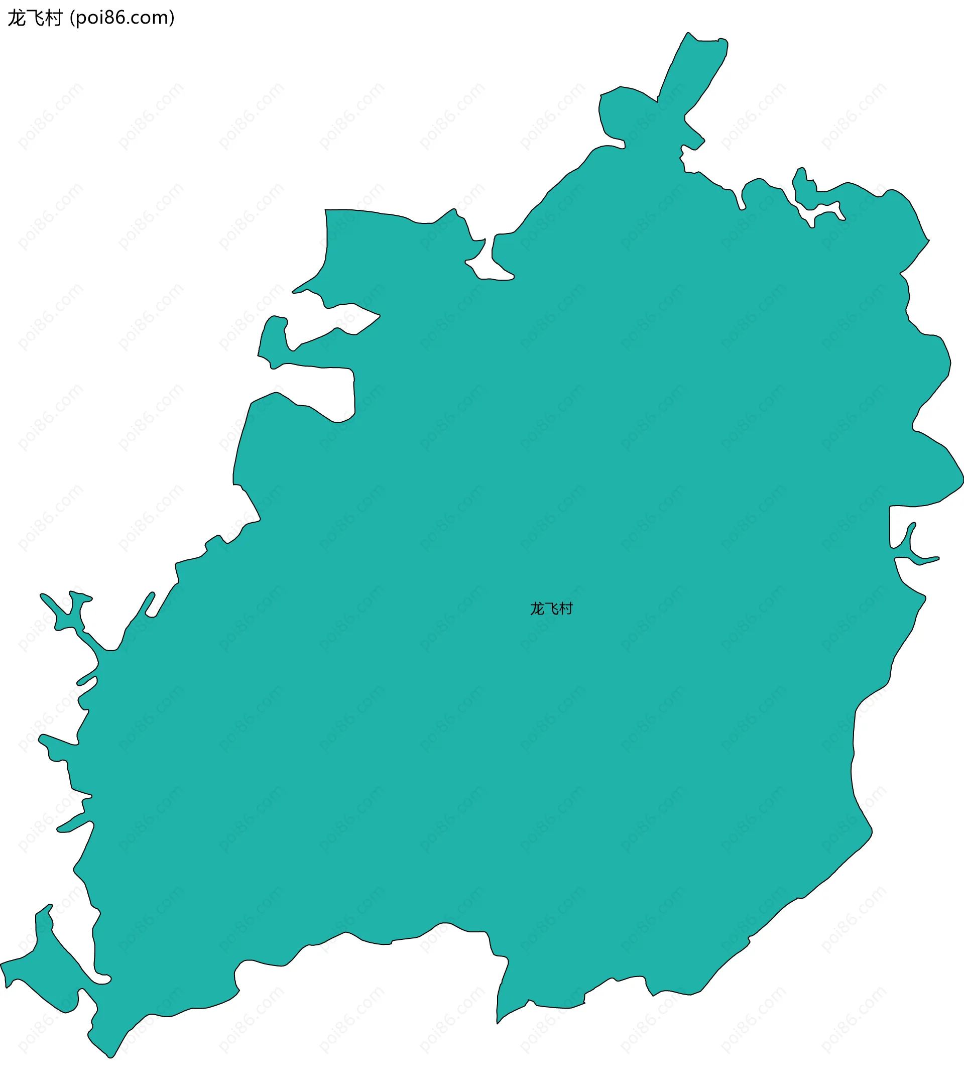 龙飞村边界地图