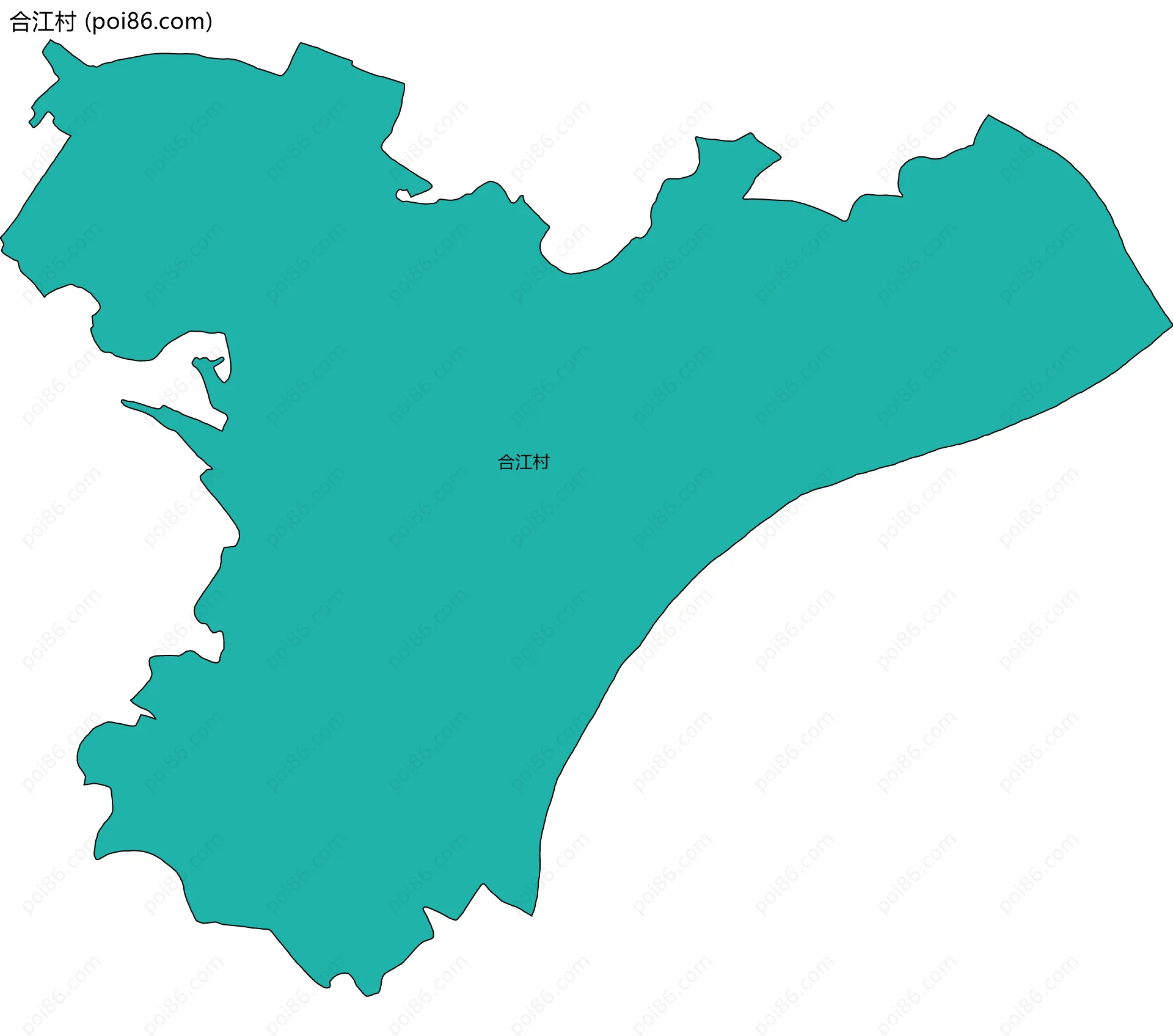 合江村边界地图