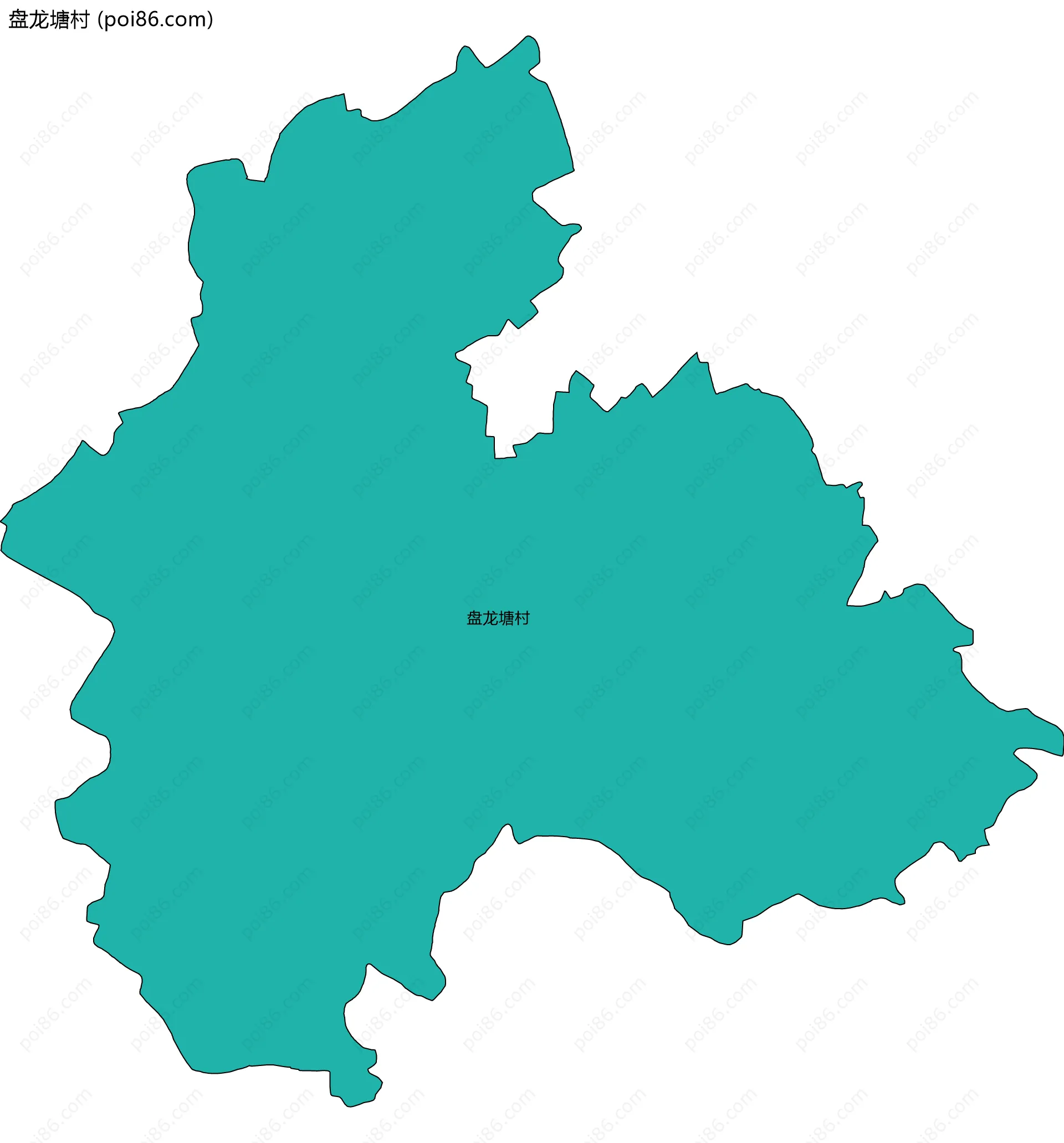 盘龙塘村边界地图