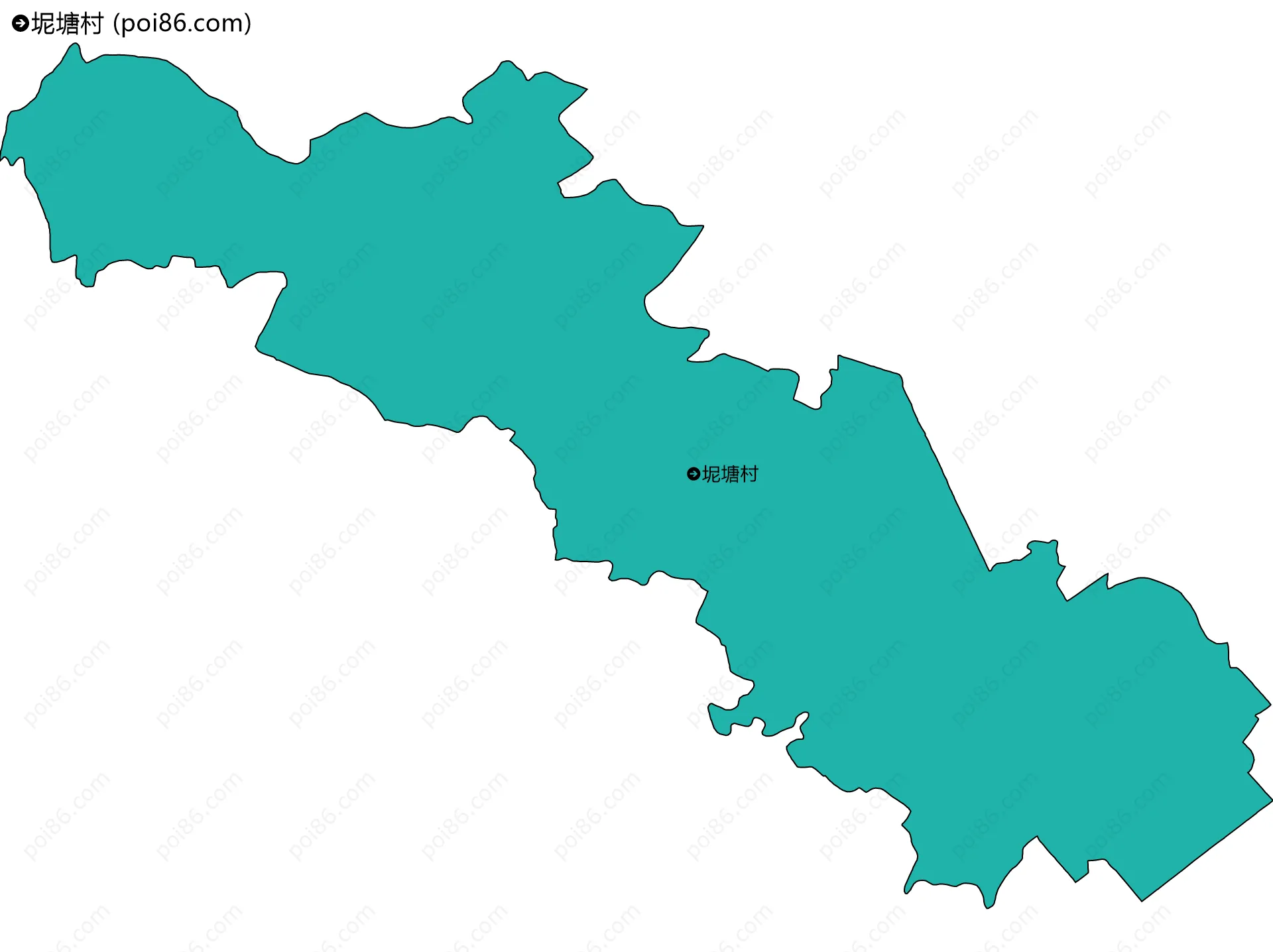 坭塘村边界地图