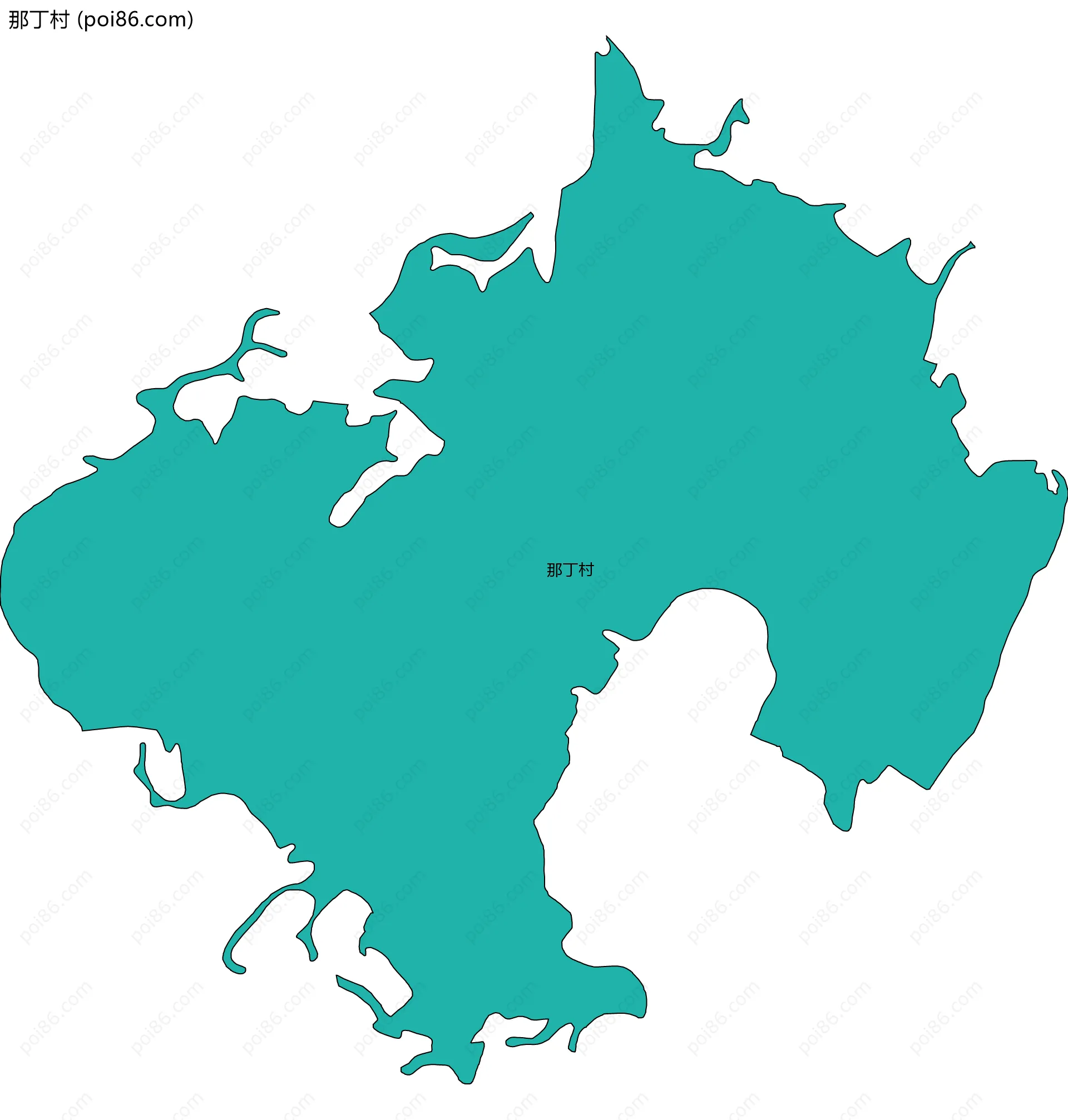 那丁村边界地图