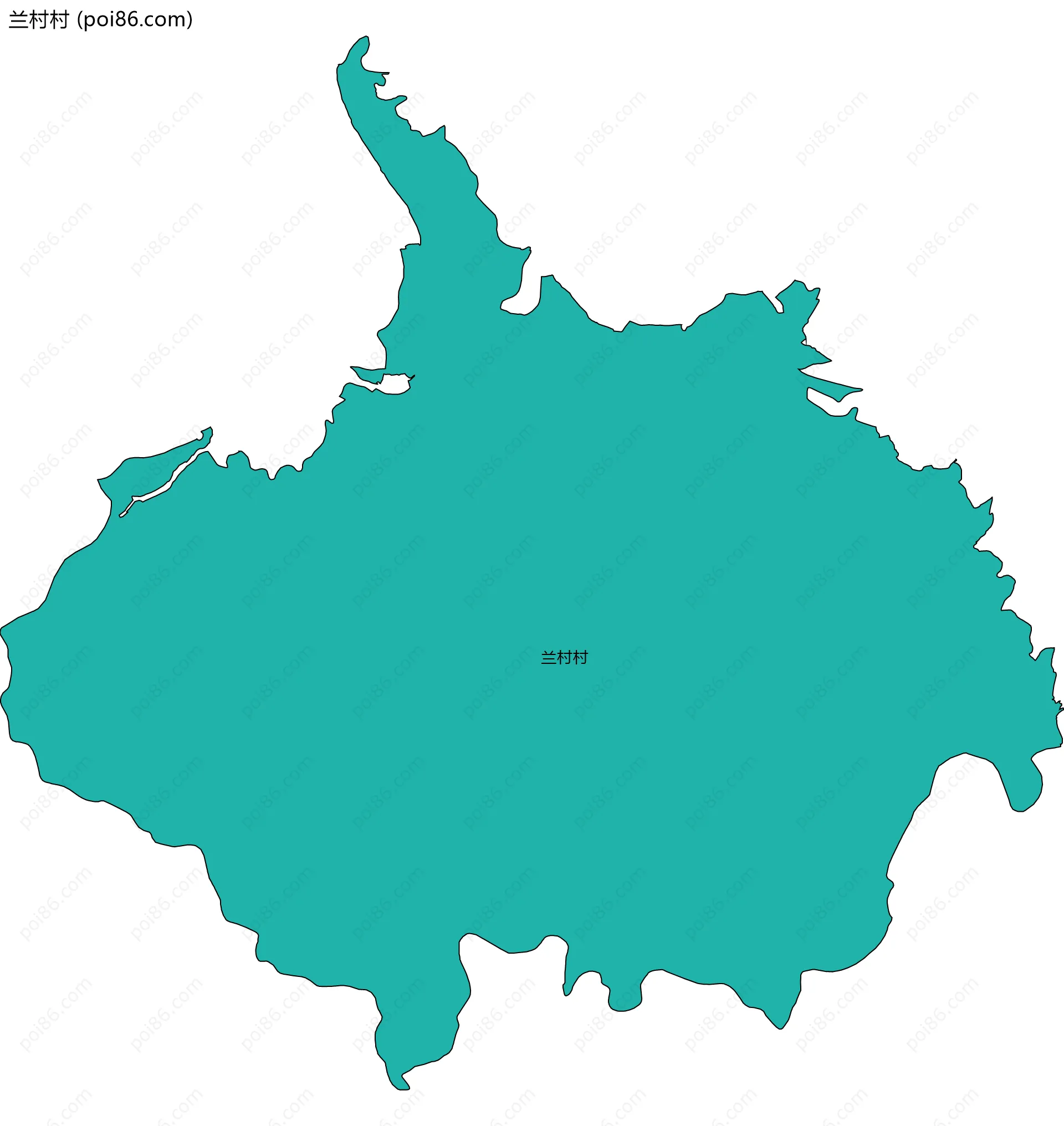 兰村村边界地图