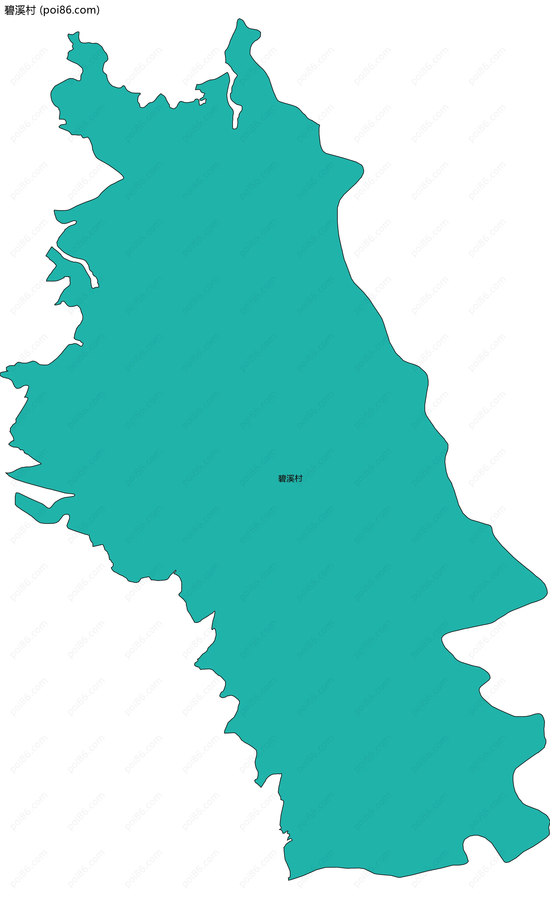 碧溪村边界地图