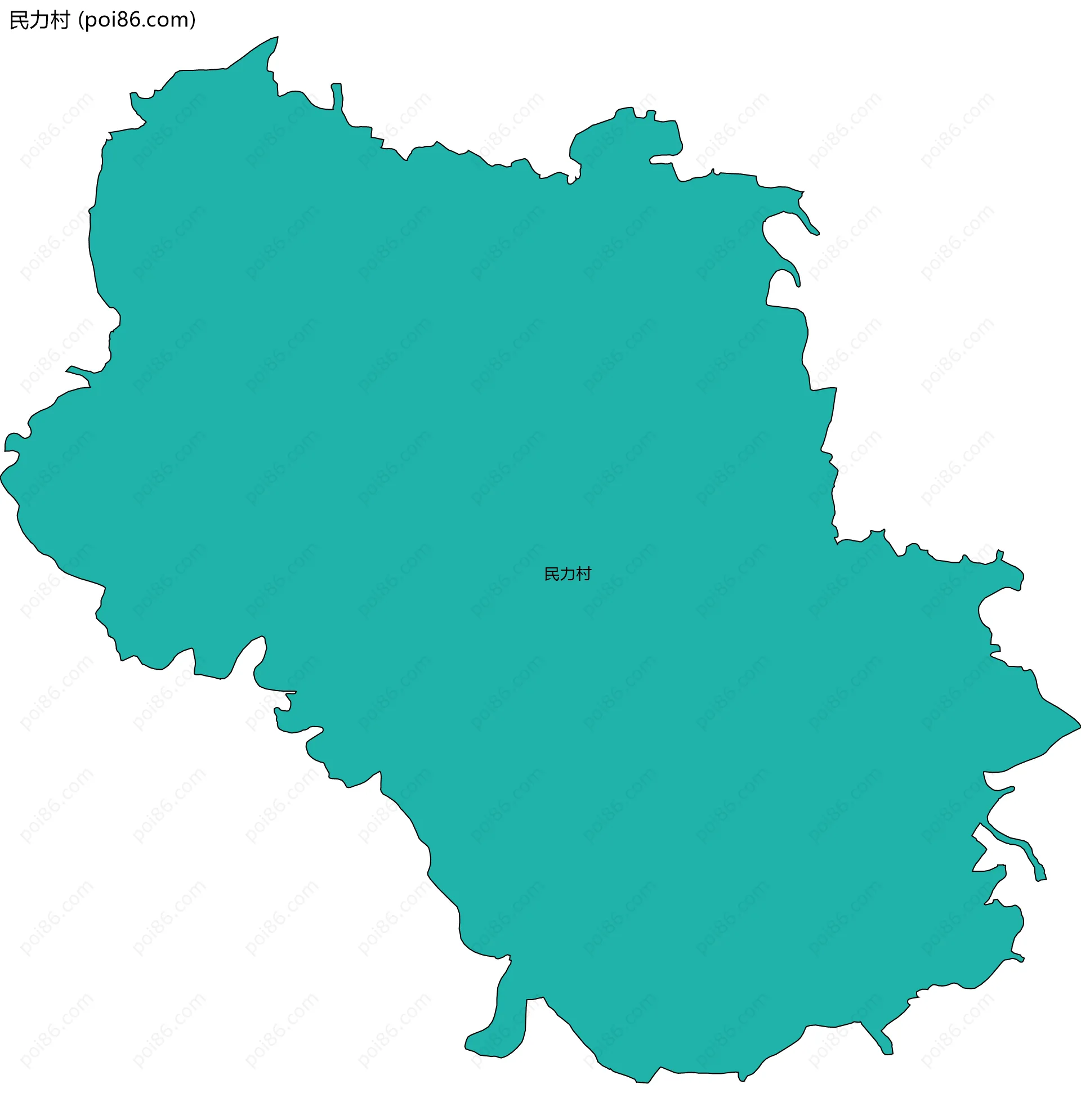 民力村边界地图