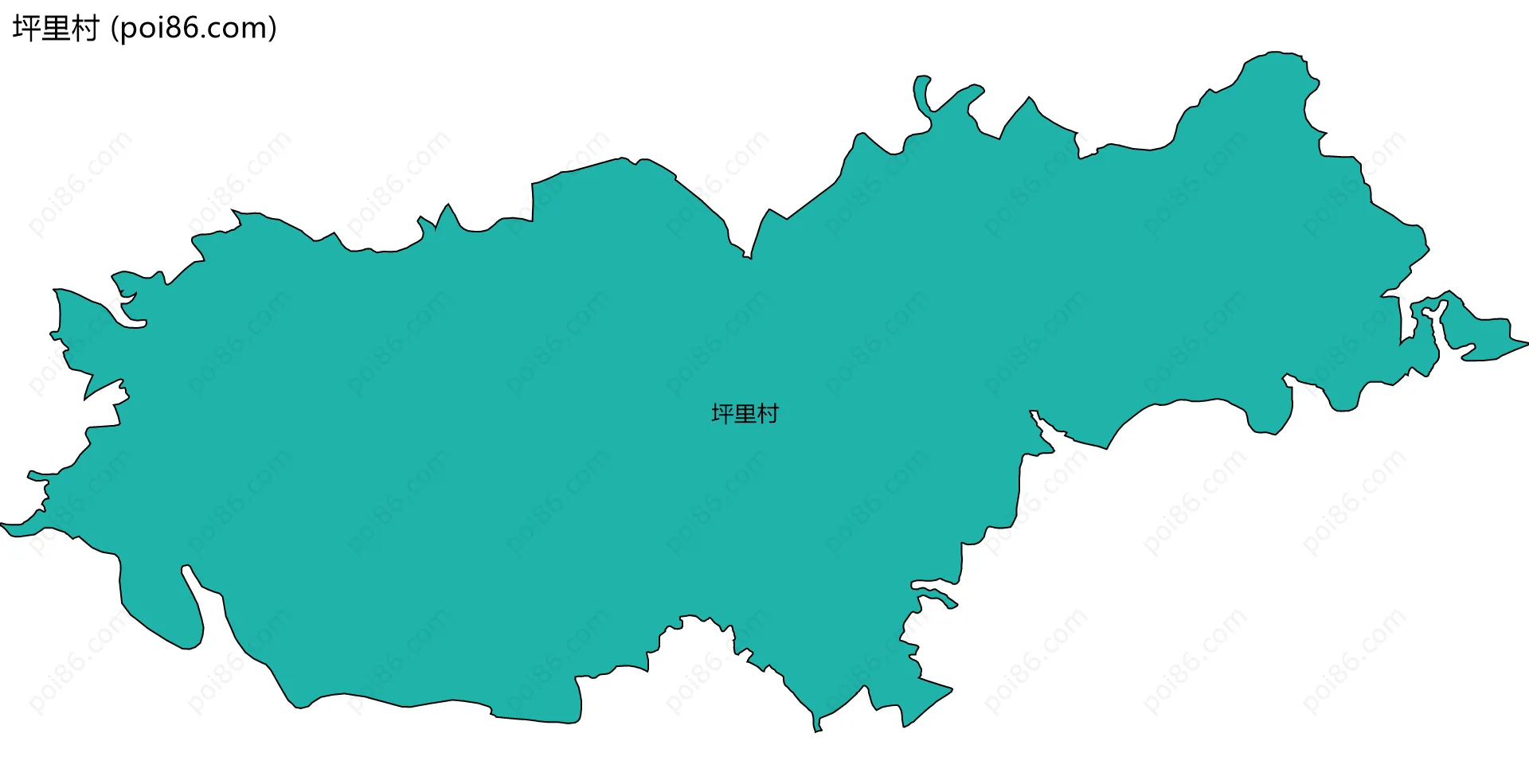 坪里村边界地图