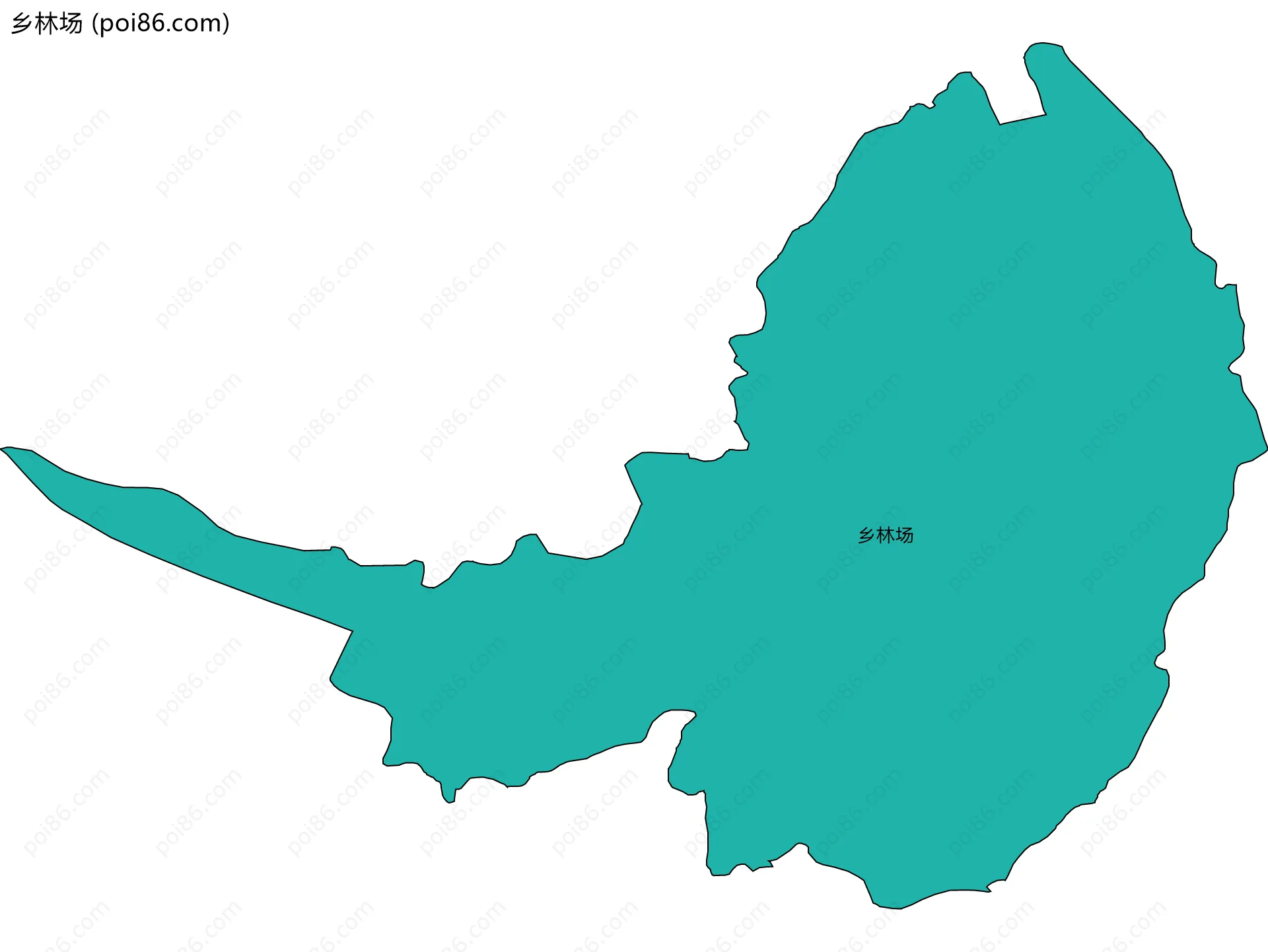 乡林场边界地图