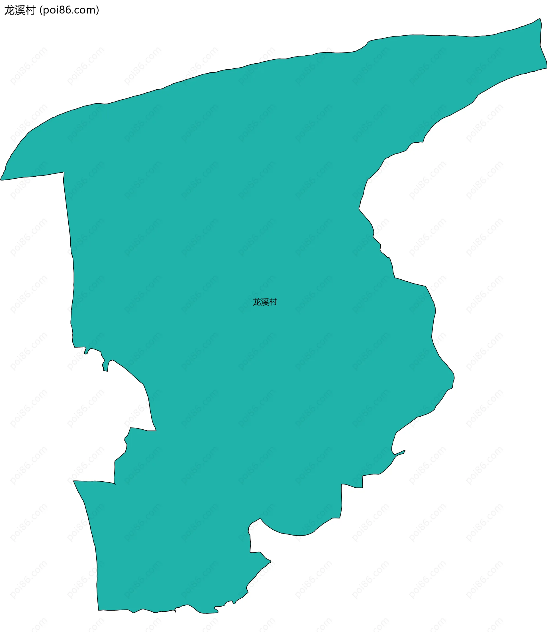 龙溪村边界地图